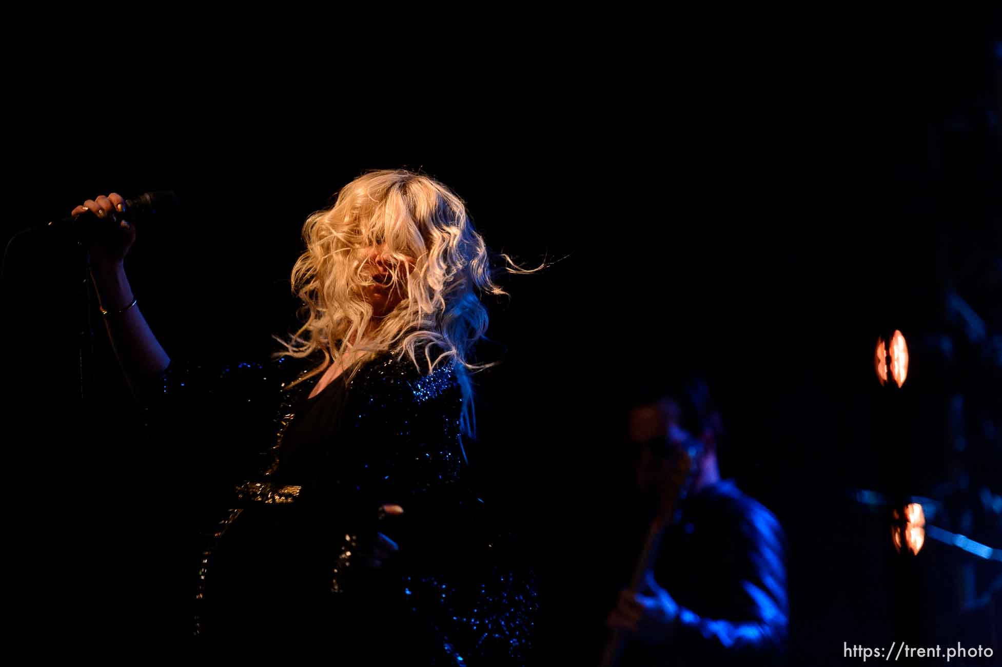 Trent Nelson  |  The Salt Lake Tribune
Singer Taylor Momsen on stage as The Pretty Reckless performs at Saltair, Wednesday June 3, 2015.