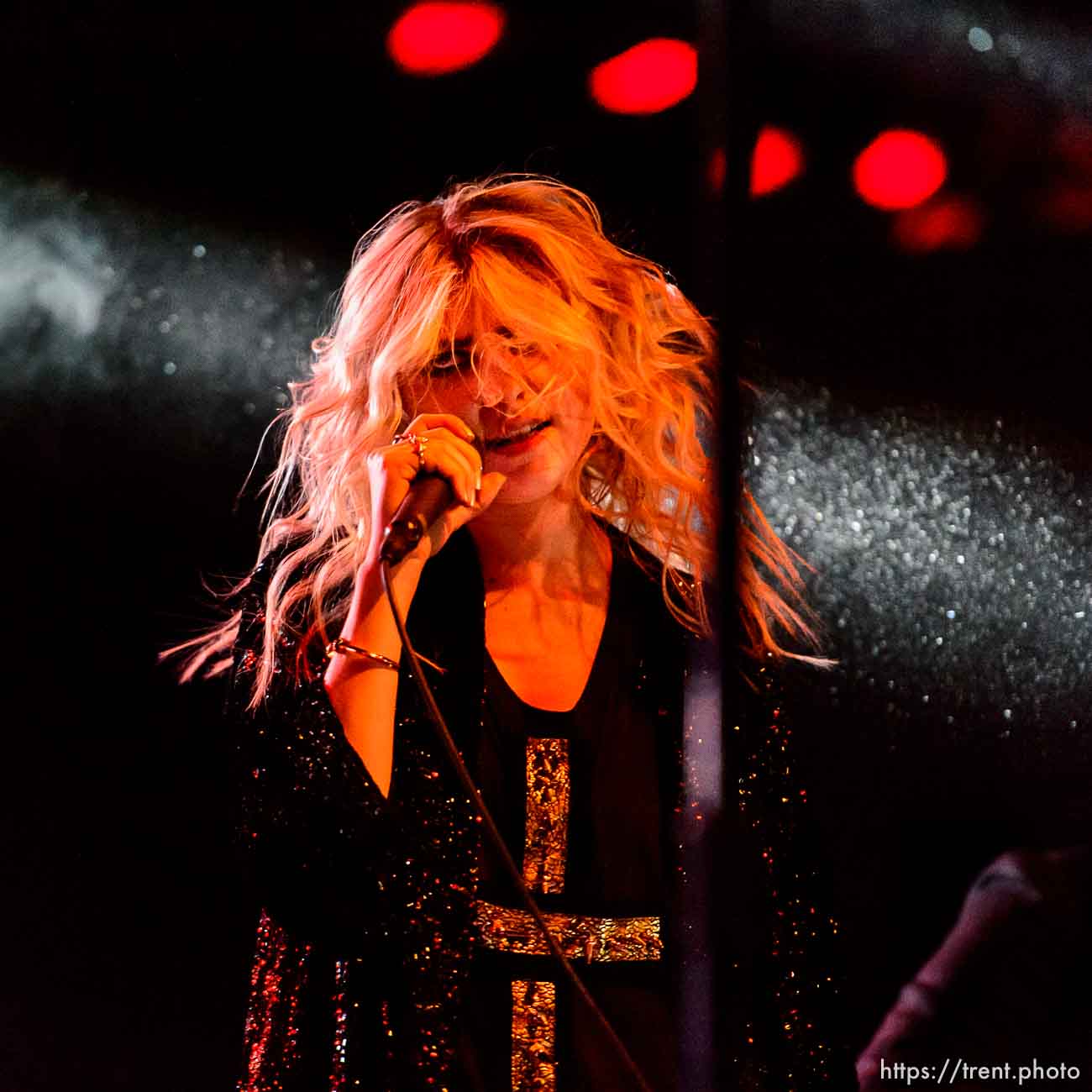 Trent Nelson  |  The Salt Lake Tribune
Singer Taylor Momsen on stage as The Pretty Reckless performs at Saltair, Wednesday June 3, 2015.