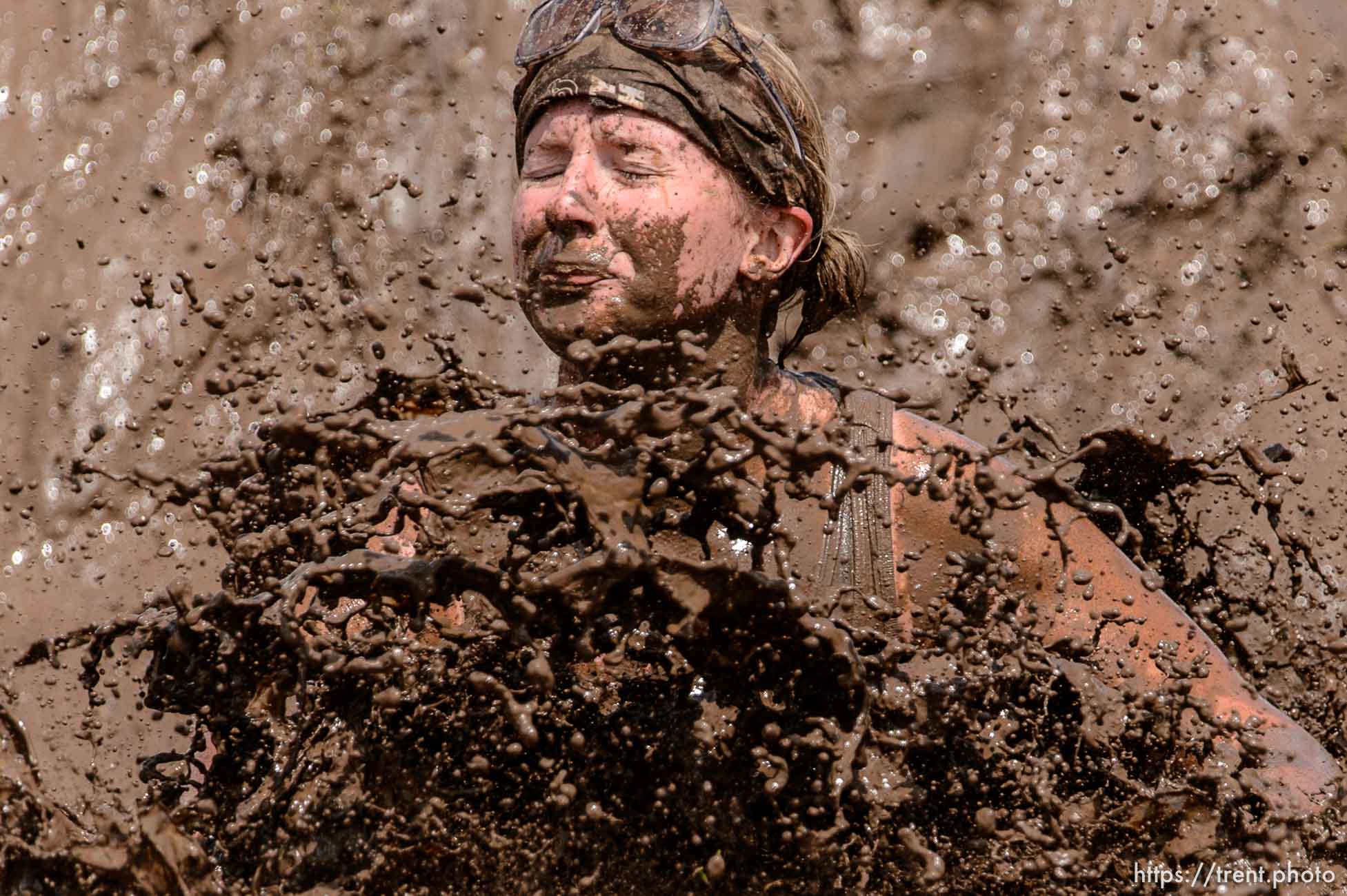 Trent Nelson  |  The Salt Lake Tribune
Runners get dirty near the finish line at the Dirty Dash, held at Soldier Hollow, Saturday June 6, 2015.