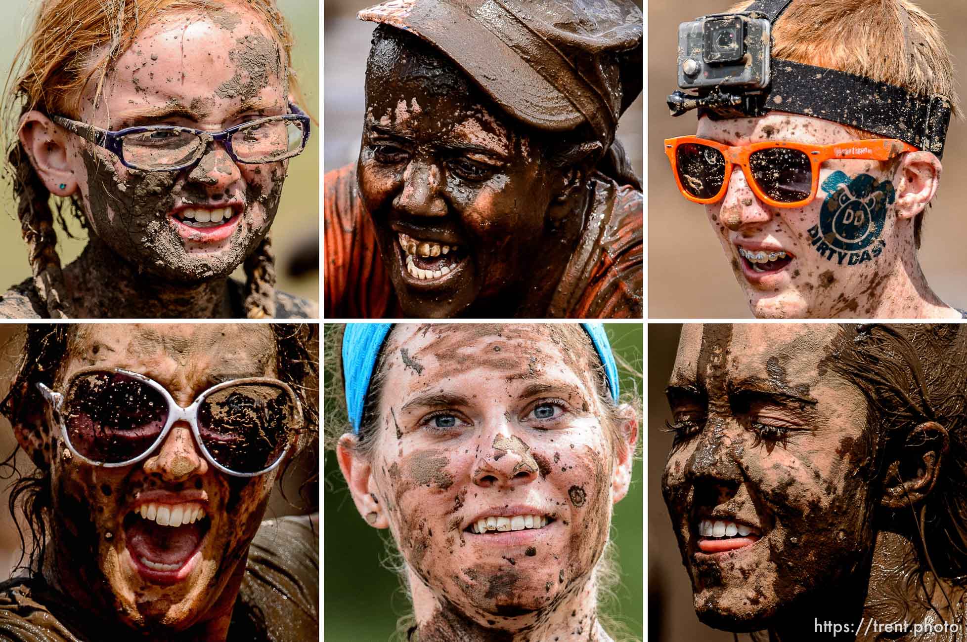 Trent Nelson  |  The Salt Lake Tribune
Runners get dirty at the Dirty Dash, held at Soldier Hollow, Saturday June 6, 2015.