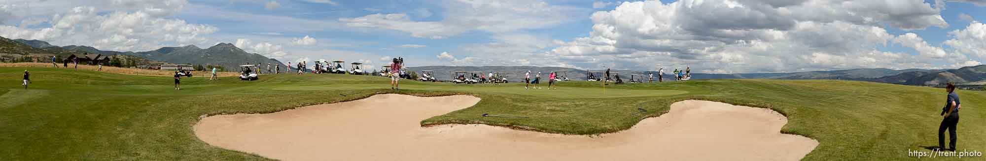 Trent Nelson  |  The Salt Lake Tribune
 as Darrin Overson faces Jordan Rodgers in the championship match of the 117th Utah State Amateur golf tournament at Soldier Hollow Golf Course in Midway, Saturday July 11, 2015.