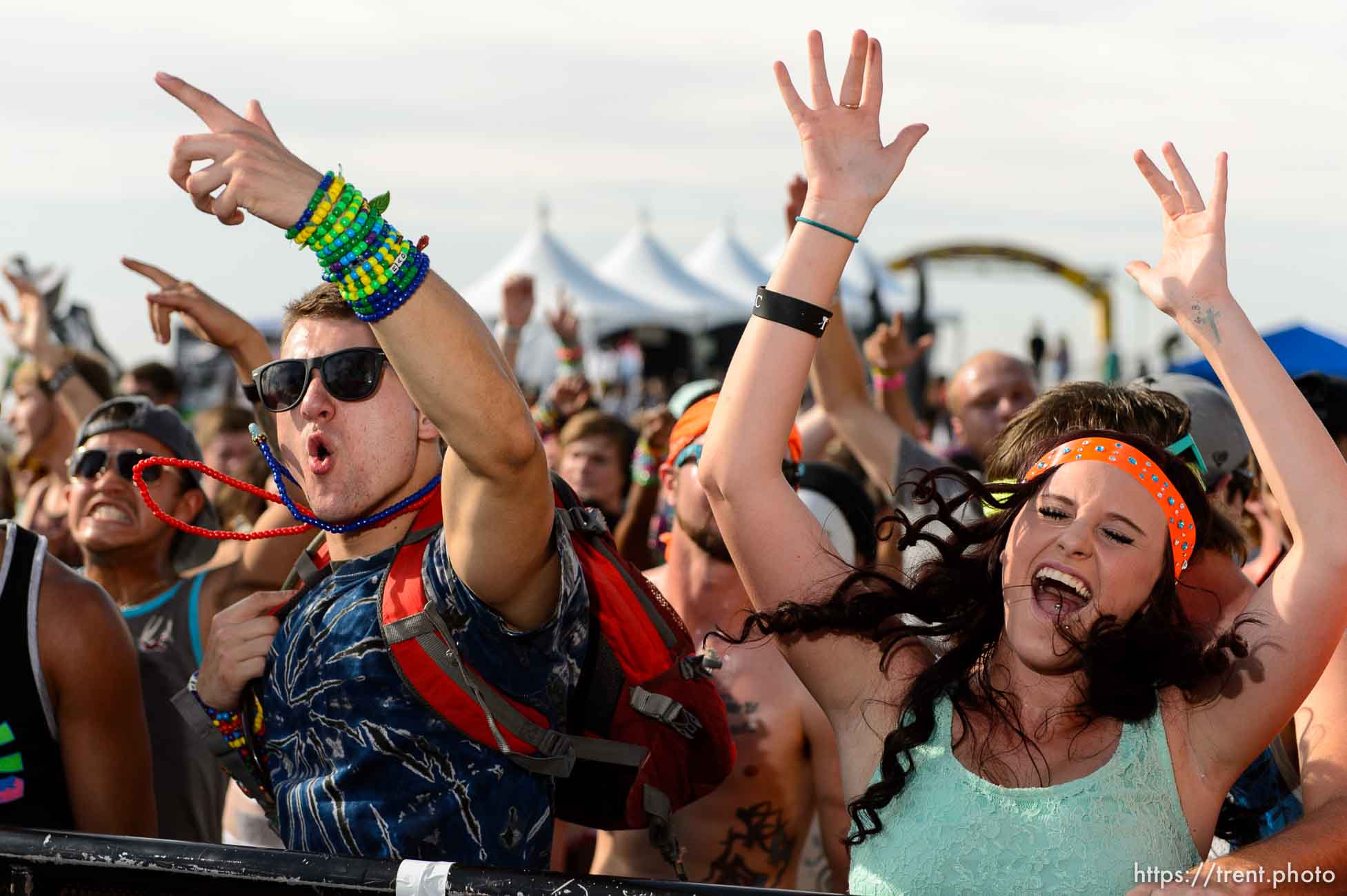 Trent Nelson  |  The Salt Lake Tribune
Fans dance at the Das Energi Festival, a day-long show of electronic music, culture and dance with three stages at Saltair, Saturday August 15, 2015.