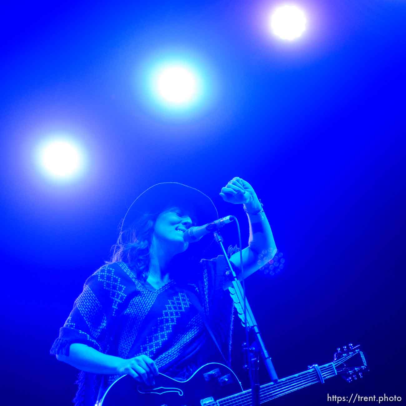 Trent Nelson  |  The Salt Lake Tribune
Brandi Carlile performs at Red Butte Garden in Salt Lake City, Sunday August 16, 2015.