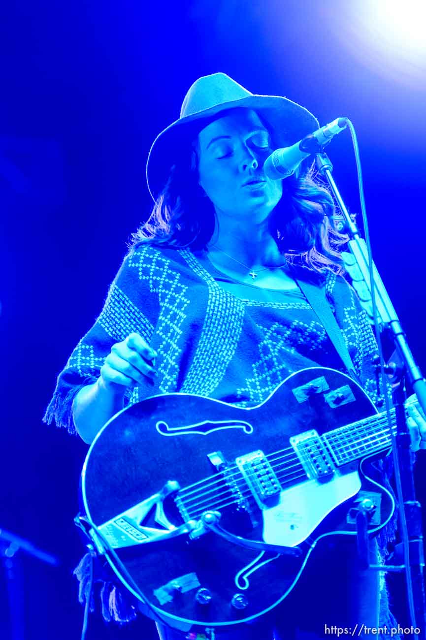 Trent Nelson  |  The Salt Lake Tribune
Brandi Carlile performs at Red Butte Garden in Salt Lake City, Sunday August 16, 2015.