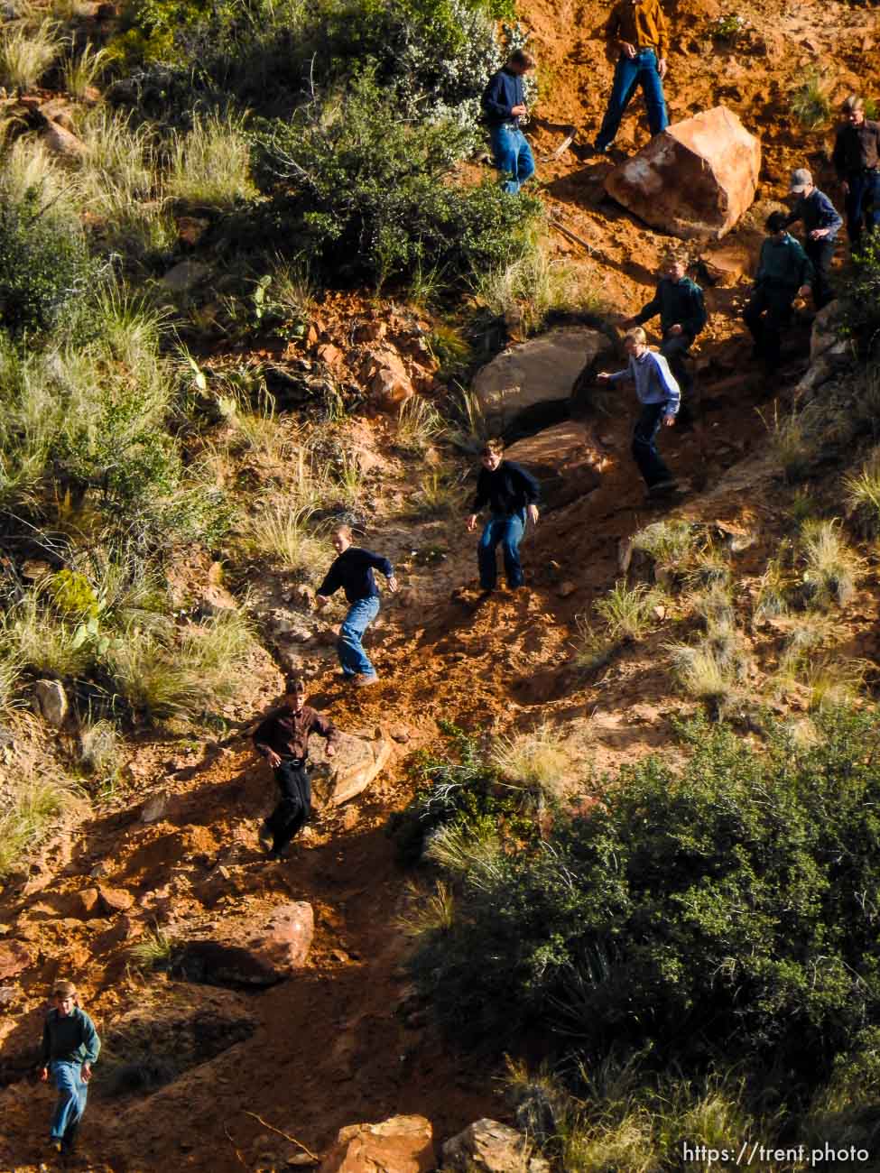 Trent Nelson  |  The Salt Lake Tribune
boys above the hildale clinic
, Wednesday September 16, 2015.