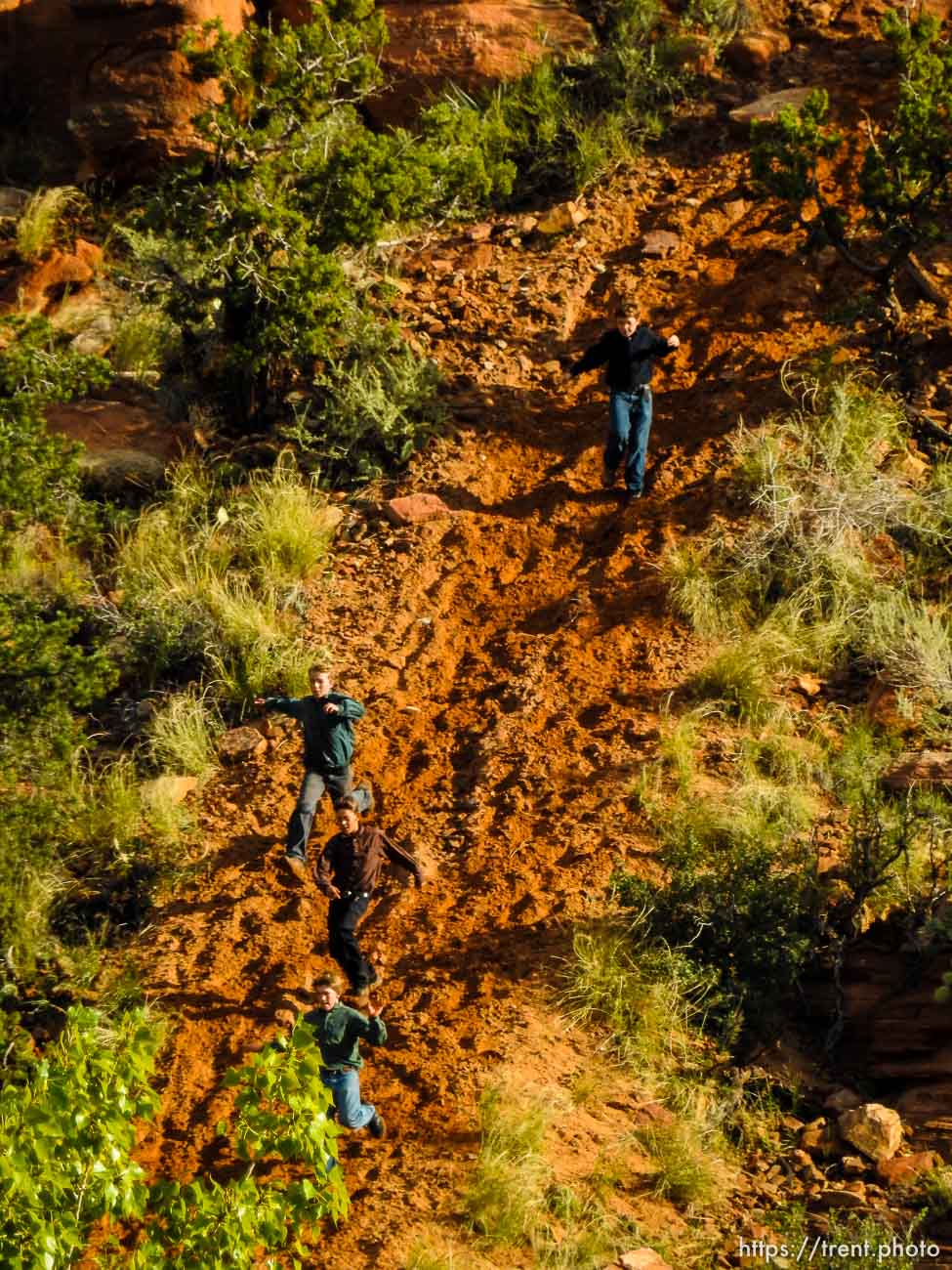 Trent Nelson  |  The Salt Lake Tribune
boys above the hildale clinic
, Wednesday September 16, 2015.