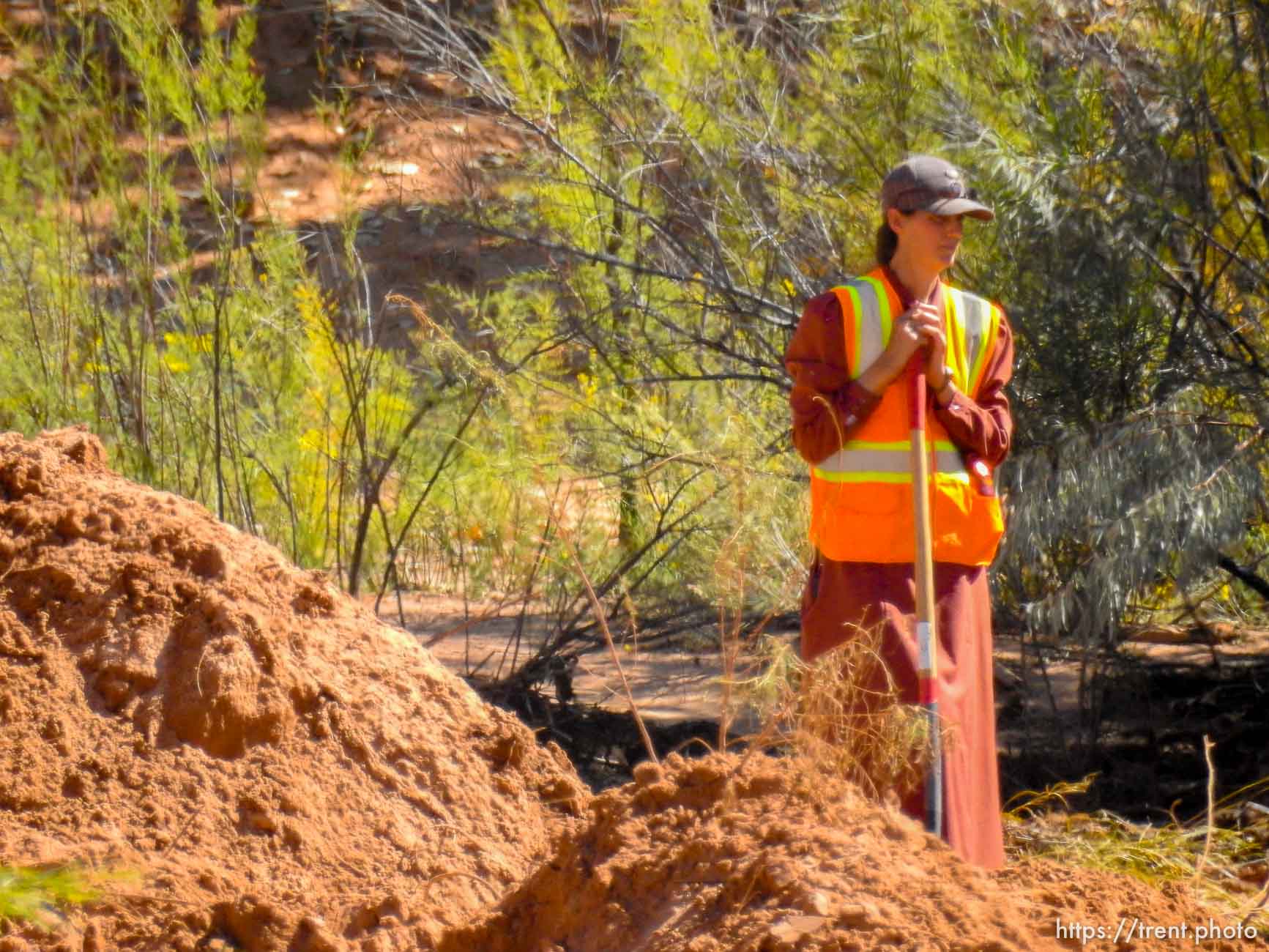 Trent Nelson  |  The Salt Lake Tribune
Searching for the last of the flash flood victims in the Short Creek Wash, Hildale, Friday September 25, 2015.