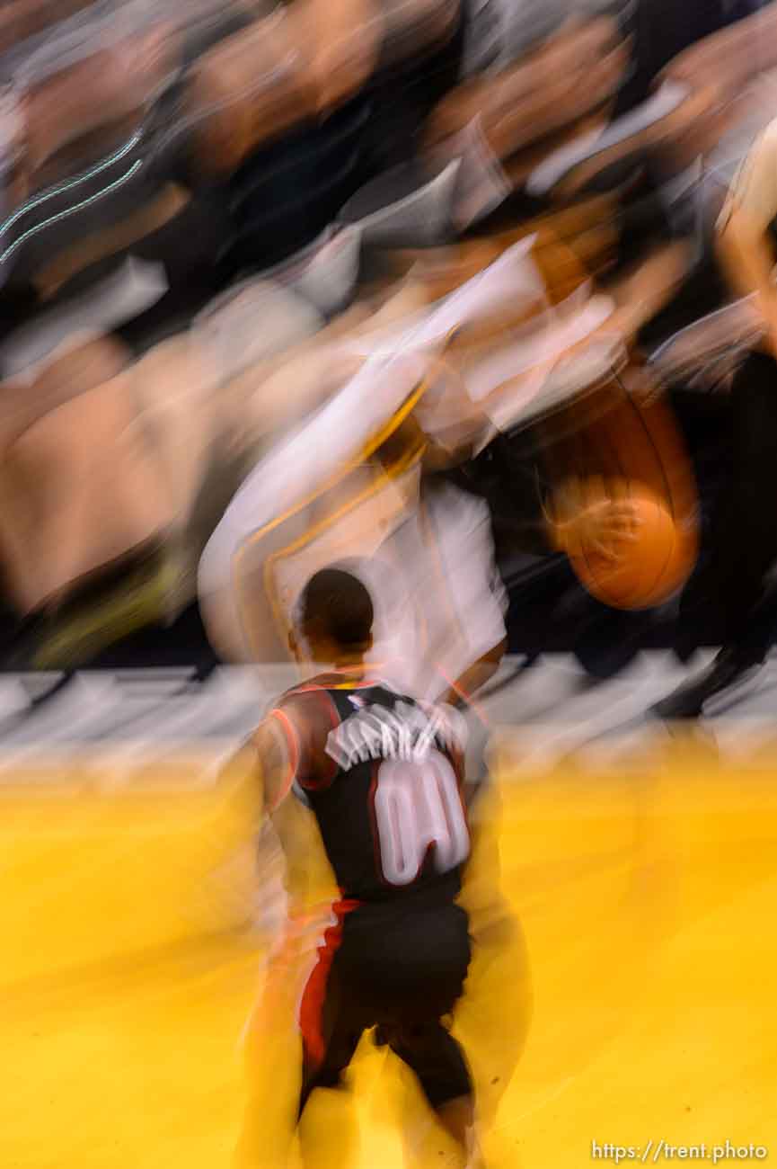 Trent Nelson  |  The Salt Lake Tribune
 as the Utah Jazz host the Portland Trail Blazers, NBA Basketball at Vivint Smart Home Arena in Salt Lake City, Wednesday November 4, 2015.