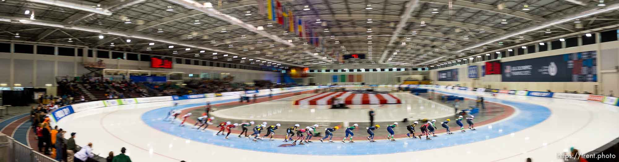 Trent Nelson  |  The Salt Lake Tribune
 in the women's mass start, speed skating at the ISU World Cup, at the Utah Olympic Oval in Kearns, Sunday November 22, 2015.