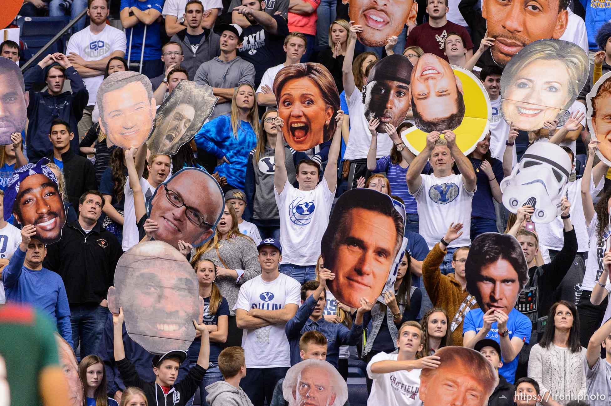 Trent Nelson  |  The Salt Lake Tribune
BYU fans try to distract a Mississippi Valley State player shooting a free throw, NCAA basketball at the Marriott Center in Provo, Wednesday November 25, 2015.