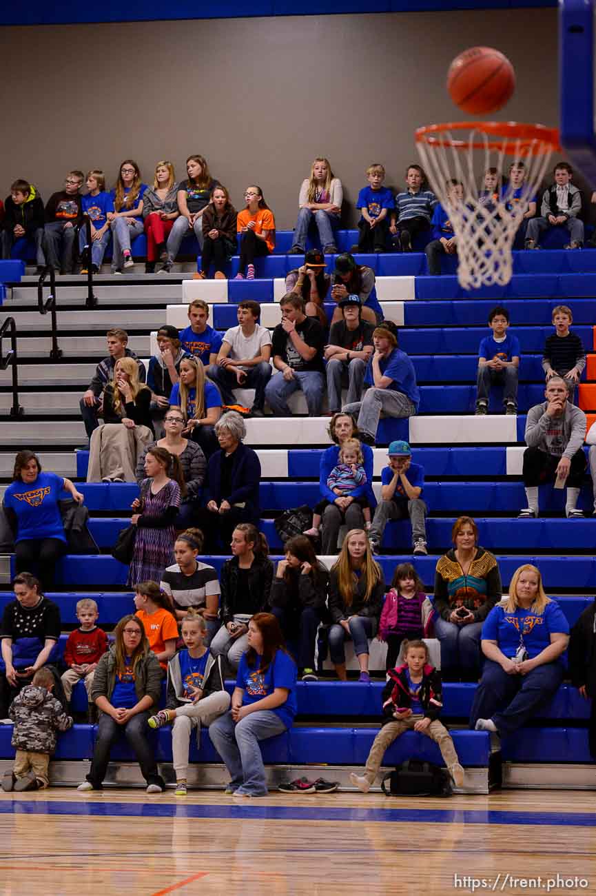 Trent Nelson  |  The Salt Lake Tribune

Water Canyon School is scheduled to play its first high school basketball game in a gym that used to be the FLDS bishop's storehouse Hildale

, Wednesday December 2, 2015.