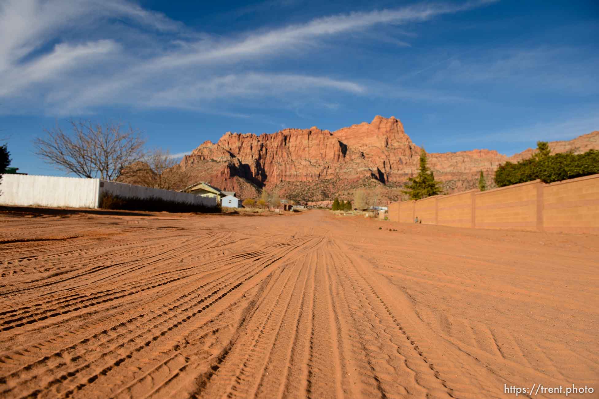 Trent Nelson  |  The Salt Lake Tribune
dirt road, vermillion cliffs, in Hildale, Wednesday December 2, 2015.