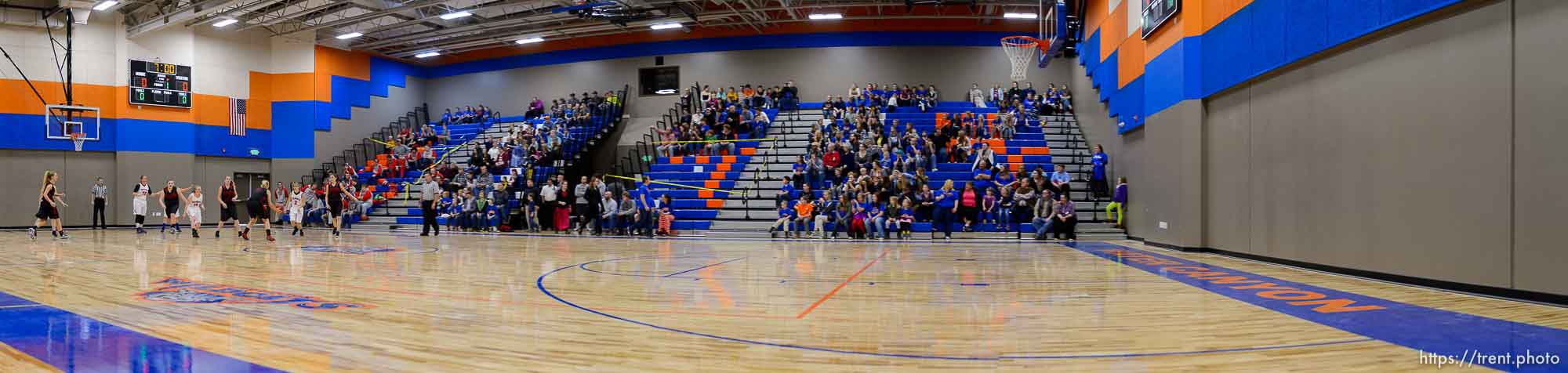 Trent Nelson  |  The Salt Lake Tribune

Water Canyon School is scheduled to play its first high school basketball game in a gym that used to be the FLDS bishop's storehouse Hildale

, Wednesday December 2, 2015.