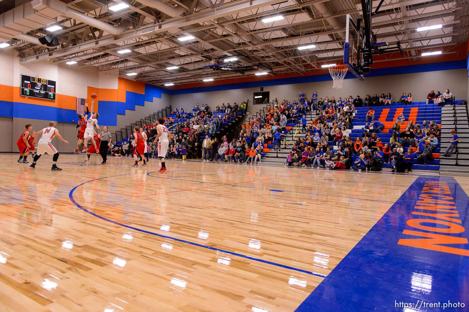 Trent Nelson  |  The Salt Lake Tribune

Water Canyon School is scheduled to play its first high school basketball game in a gym that used to be the FLDS bishop's storehouse Hildale

, Wednesday December 2, 2015.