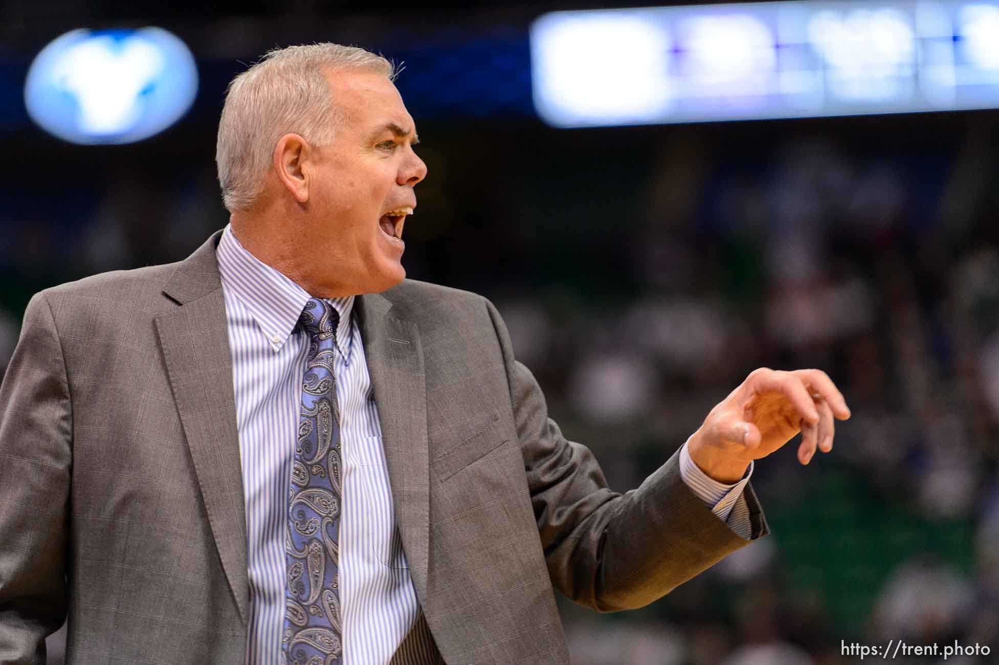 Trent Nelson  |  The Salt Lake Tribune
BYU coach Dave Rose, as BYU faces Weber State, NCAA basketball at Vivant Smart Home Arena in Salt Lake City, Saturday December 5, 2015.