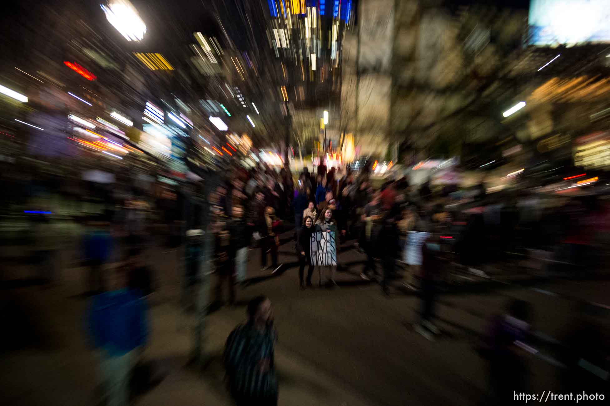 Trent Nelson  |  The Salt Lake Tribune
Protesters will gather at the Wallace Bennett Federal Building and march to the Public Safety Building to protest the police shooting of 17-year-old Abdi Mohamed on Saturday night, Monday February 29, 2016.