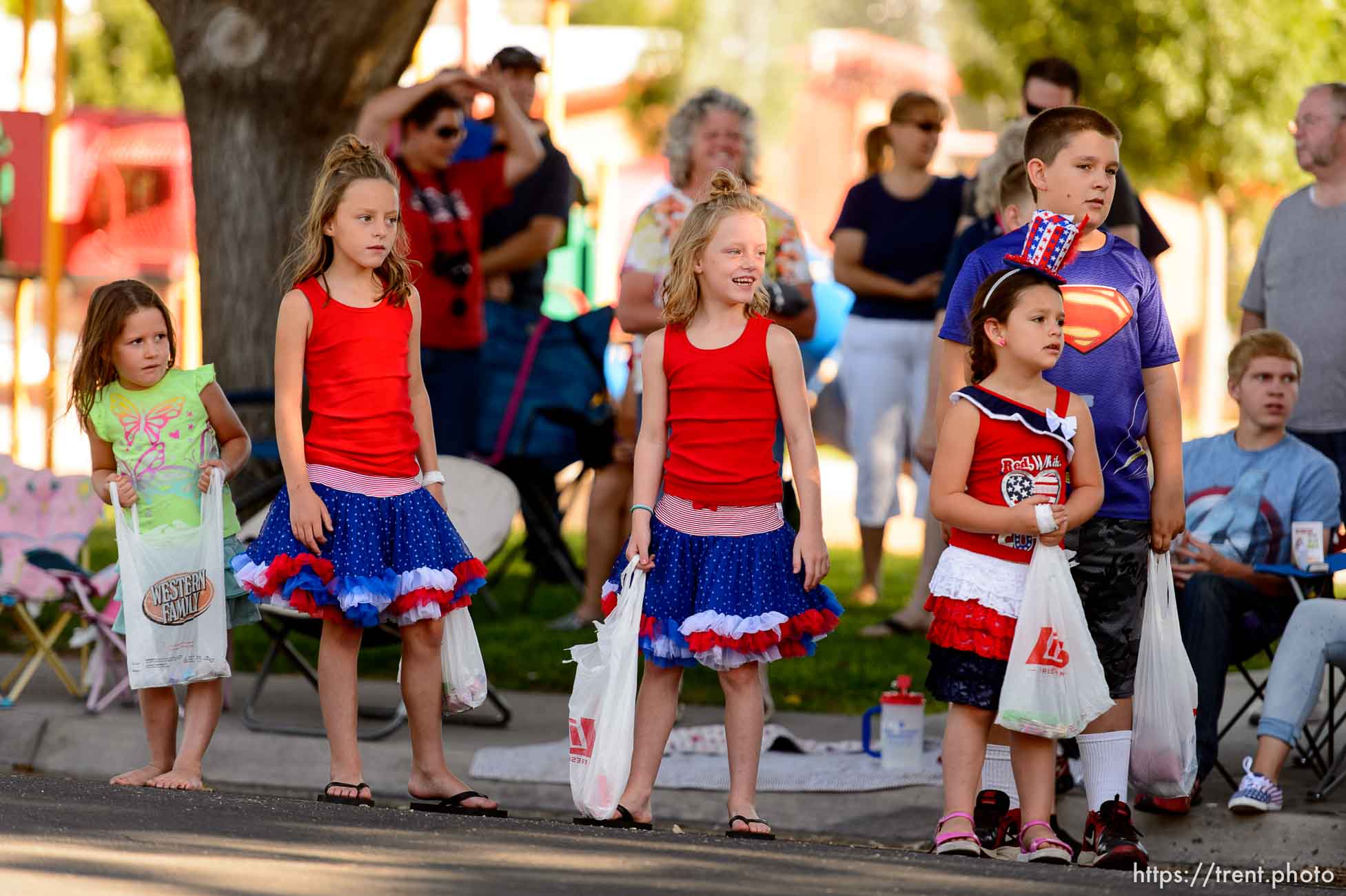 Trent Nelson  |  The Salt Lake Tribune
Children watch the Freedom Parade in Hurricane, Monday July 4, 2016.