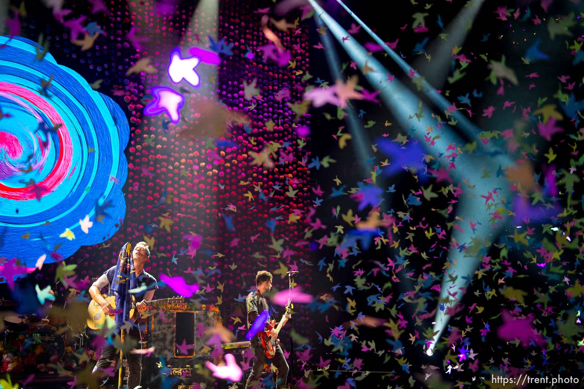 Trent Nelson  |  The Salt Lake Tribune
Coldplay performs at Vivint Smart Home Arena, Wednesday August 31, 2016.