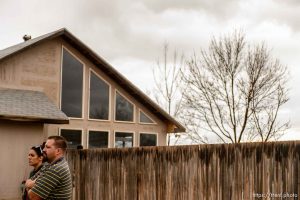 Trent Nelson  |  The Salt Lake Tribune
Shawn and Alexandra Stubbs at a Hildale home owned by the United Effort Plan trust that they hope to move into, Saturday February 11, 2017.