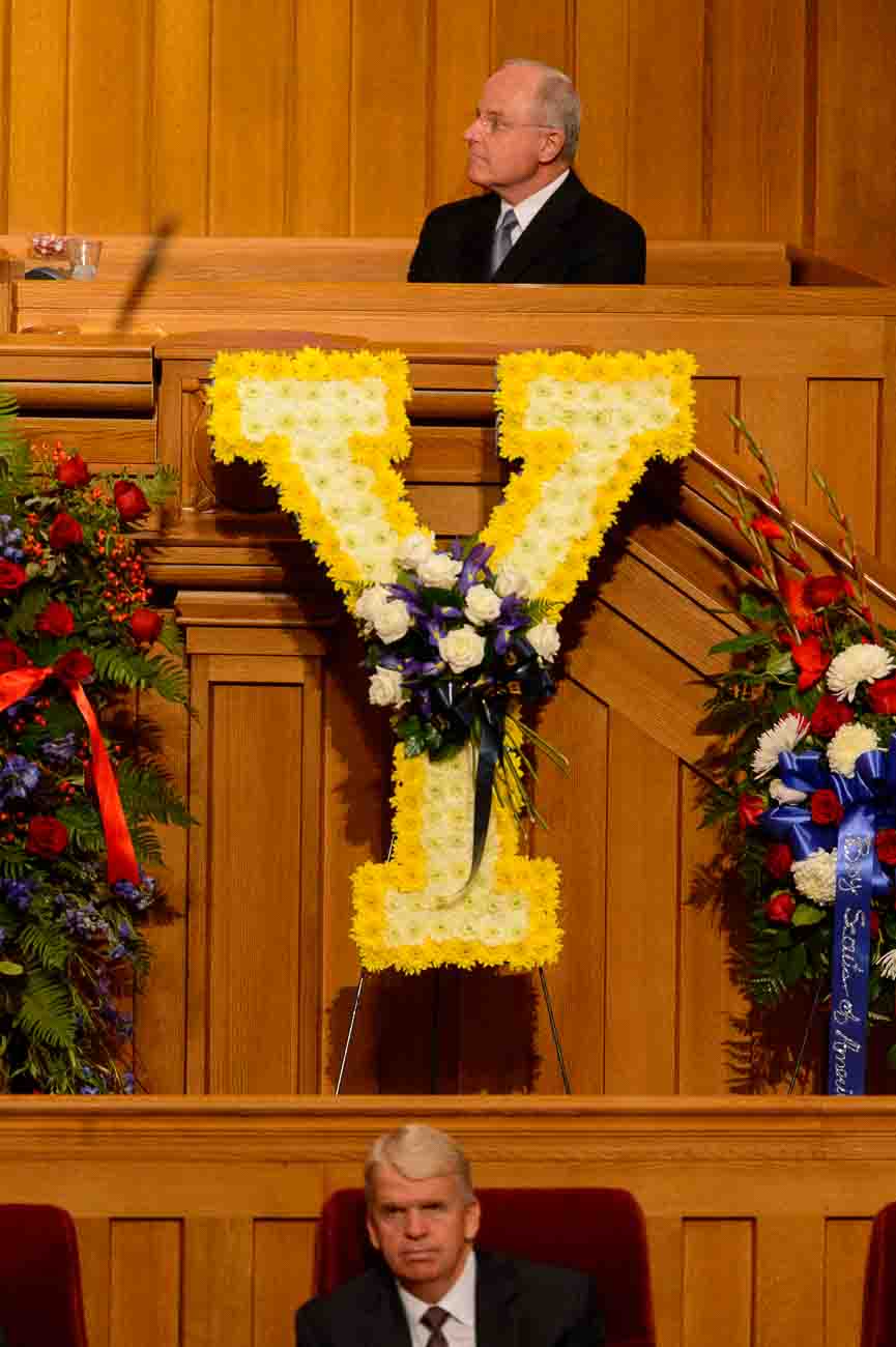 (Trent Nelson | The Salt Lake Tribune)  at funeral services for Elder Robert D. Hales at the Salt Lake Tabernacle in Salt Lake City Friday October 6, 2017.