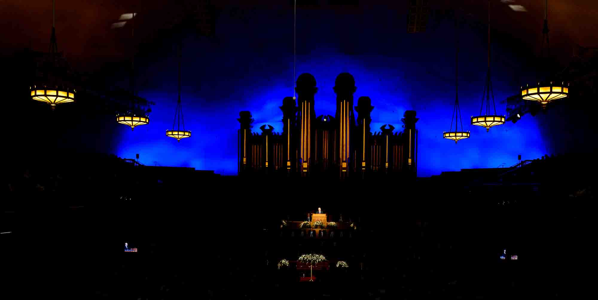 (Trent Nelson | The Salt Lake Tribune)  President Russell M. Nelson speaks at funeral services for Elder Robert D. Hales at the Salt Lake Tabernacle in Salt Lake City Friday October 6, 2017.