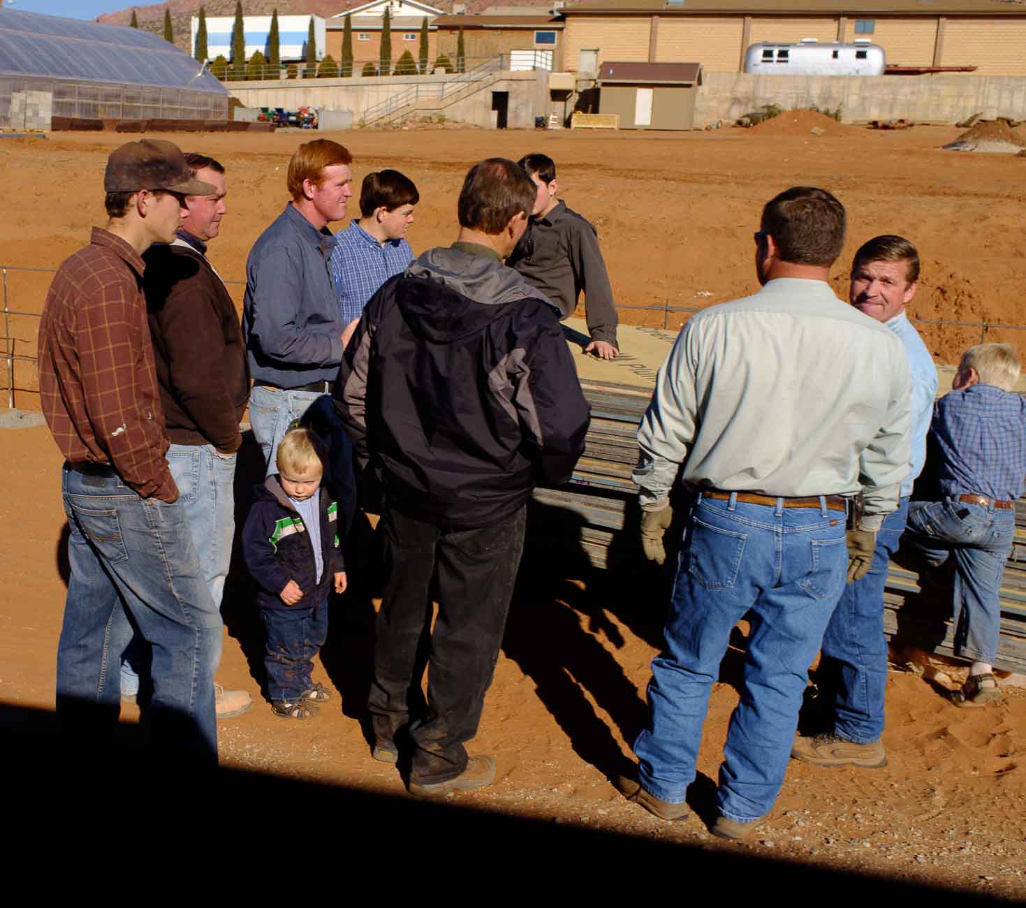 Trent Nelson  |  The Salt Lake Tribune
driving around, in Hildale, Utah, Saturday, January 14, 2012. men