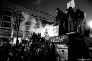 People assemble at Gulf War protest