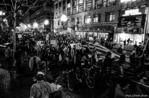 March down Market Street at Gulf War protest