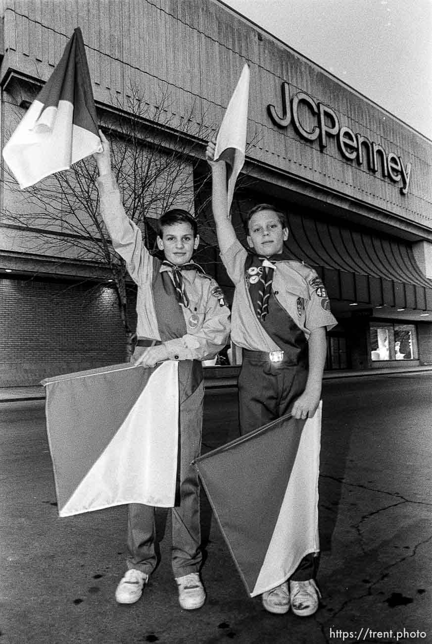 Boys Scouts, Flags, JC Penney