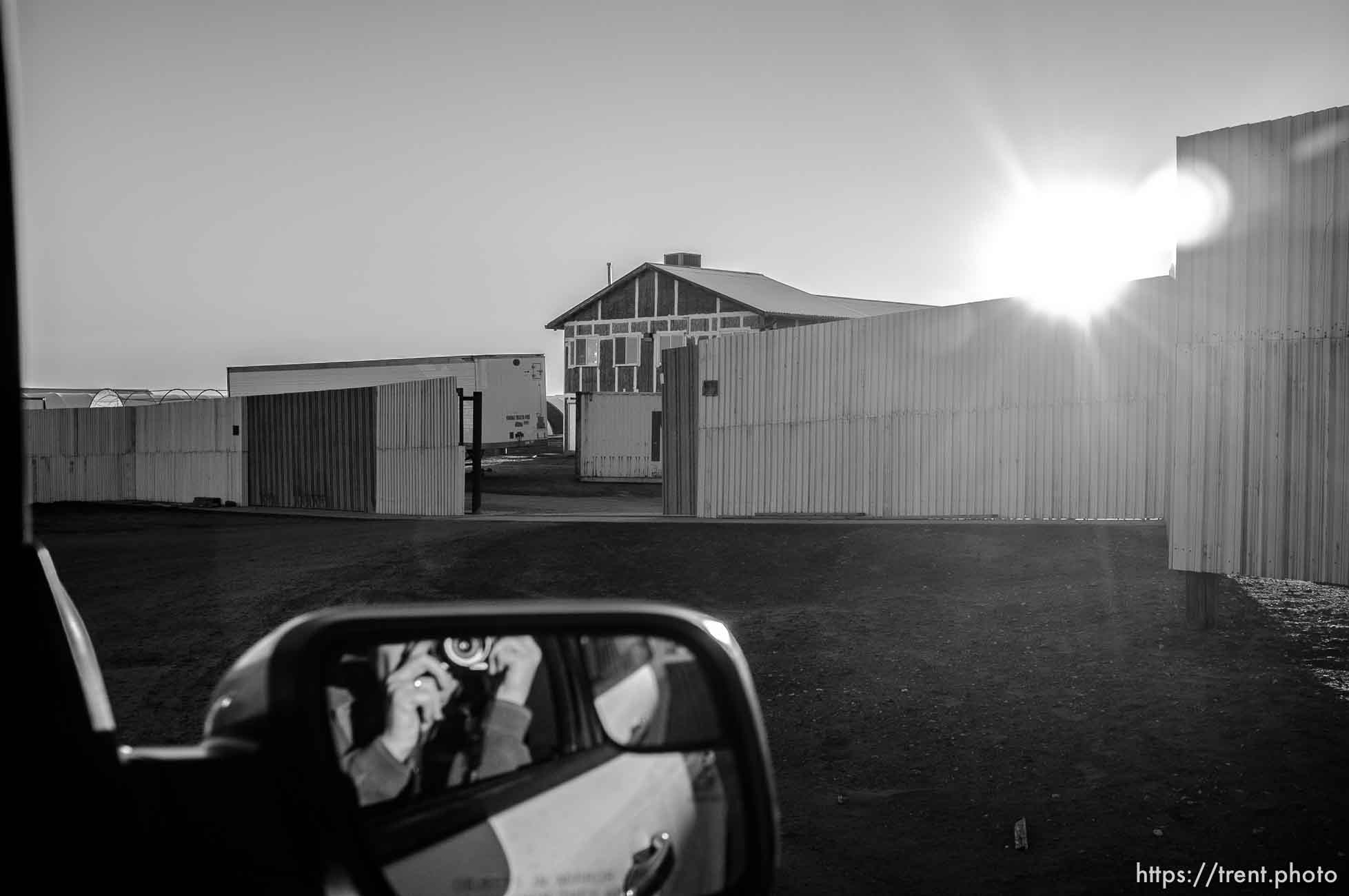 wall and entrance to apparent new FLDS storehouse, hildale, Wednesday January 14, 2015.