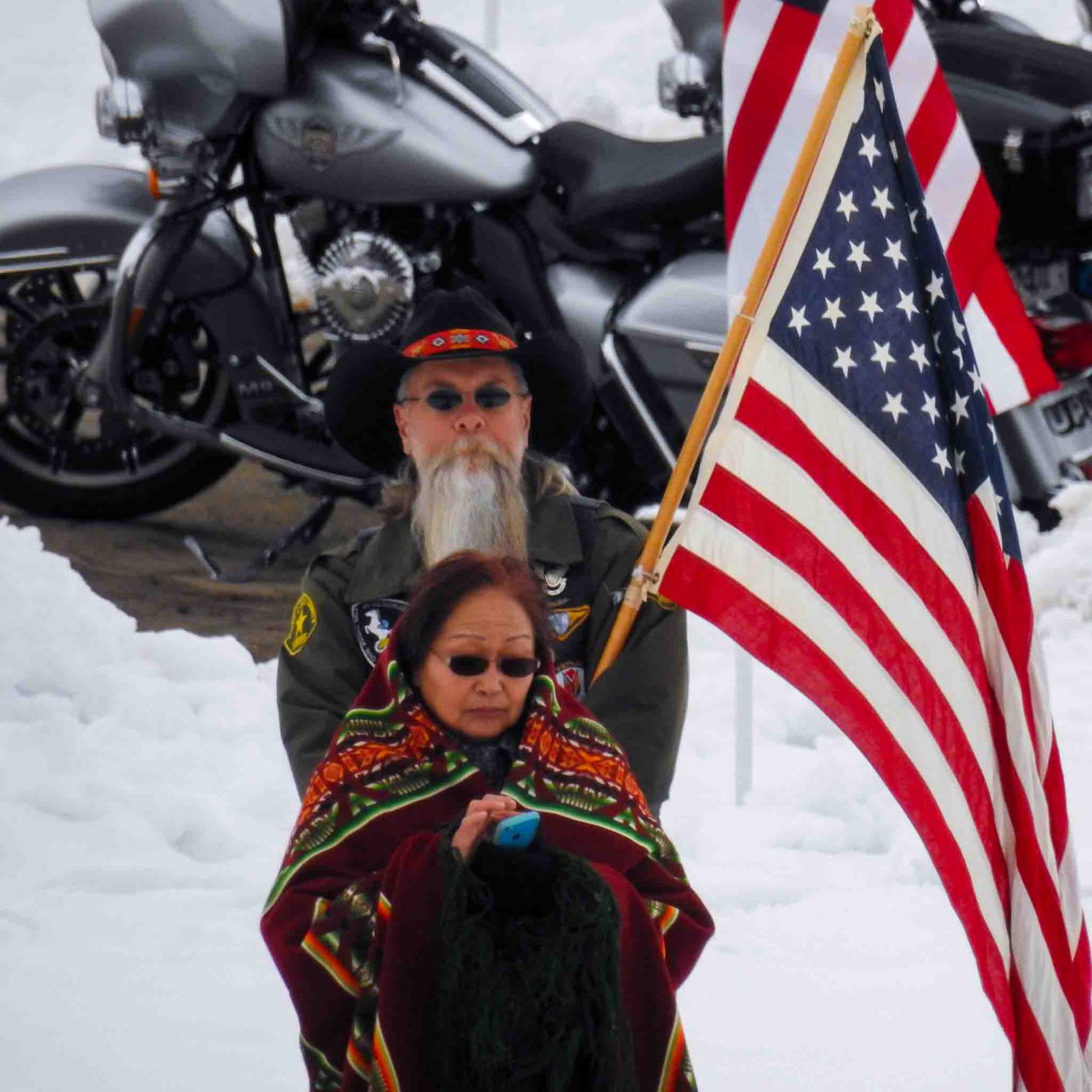 Trent Nelson  |  The Salt Lake Tribune
Onlookers at the graveside service for Officer Douglas Scott Barney, at the Orem Cemetery, Monday January 25, 2016.