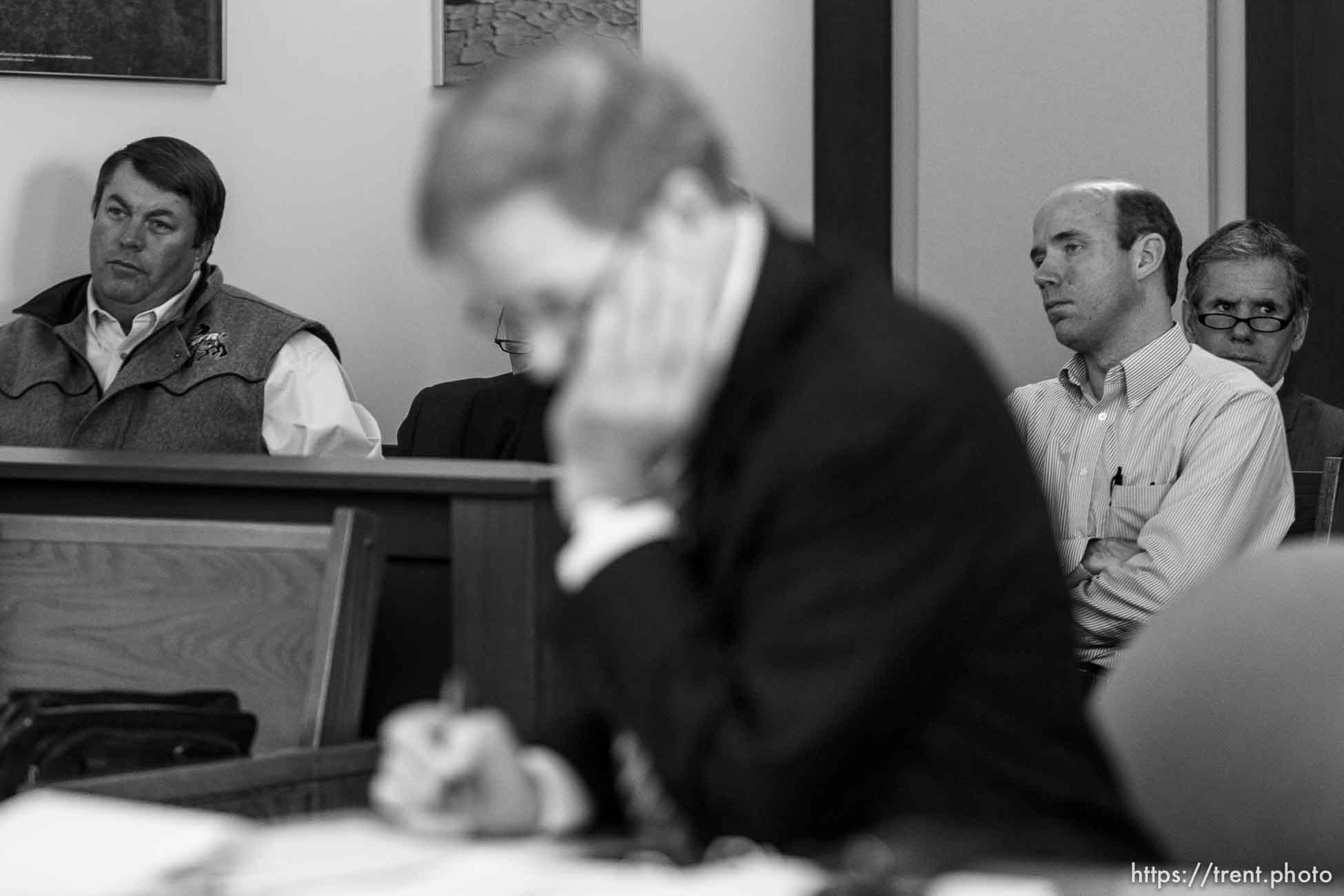 Trent Nelson  |  The Salt Lake Tribune
Willie Jessop and Sam Steed at a court hearing concerning Utah's management of the United Effort Plan Friday, February 15, 2013 in Salt Lake City.