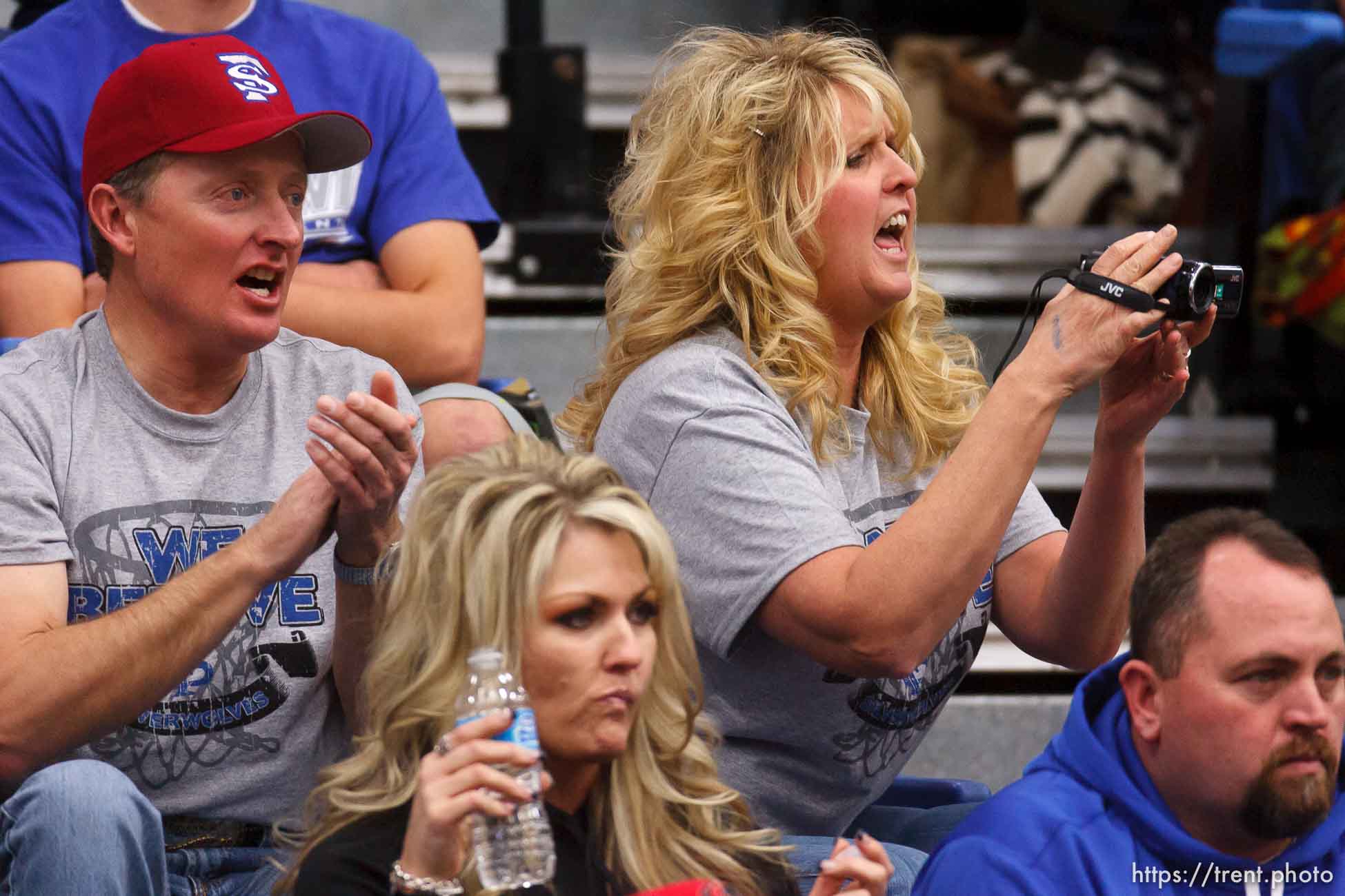 fans, at Fremont faces American Fork High School in the state championship girls basketball tournament Wednesday, February 20, 2013 in Taylorsville.