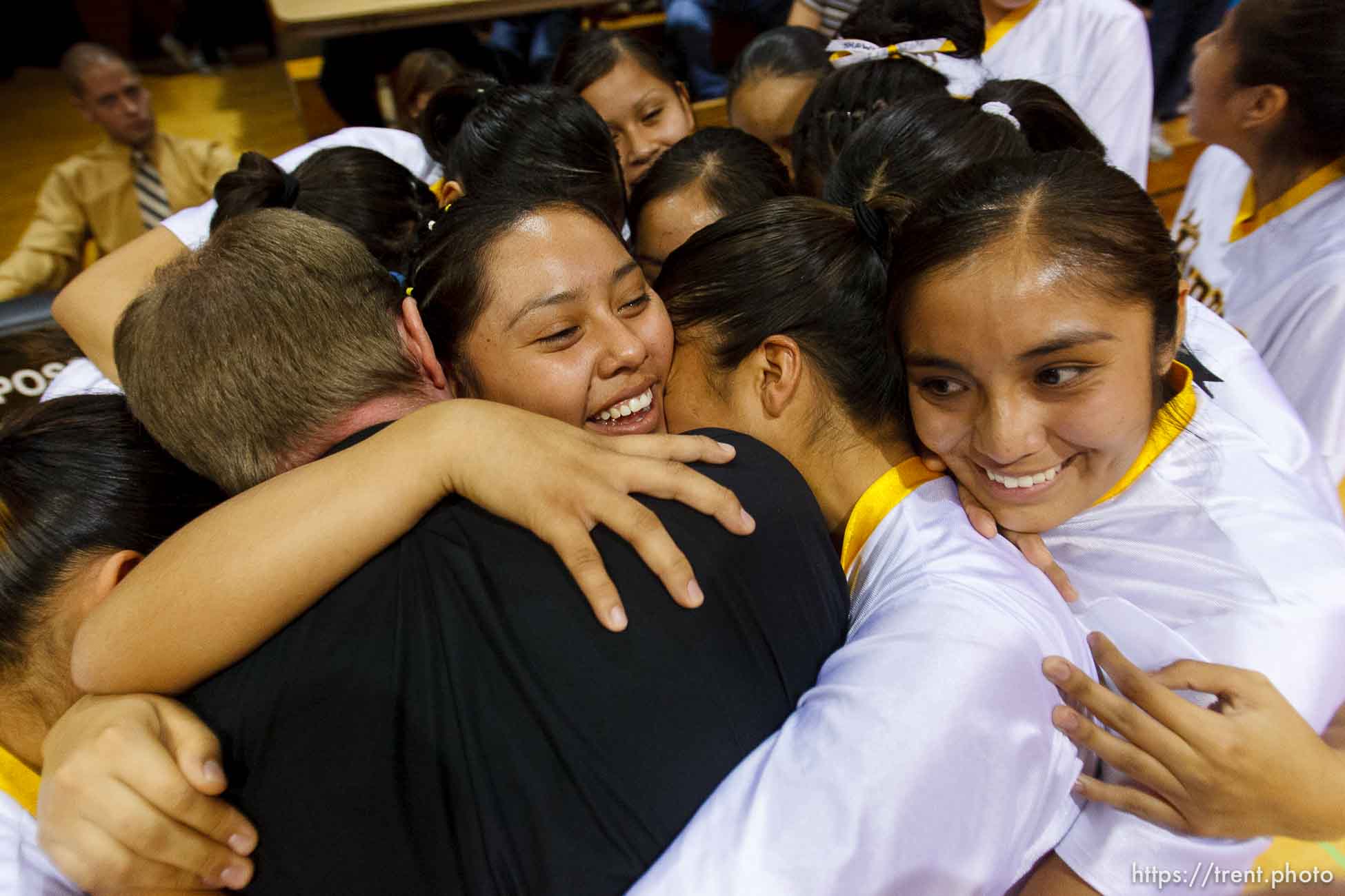 Whitehorse high school girls basketball, senior night, a win over Rock Point. 2.03.2006