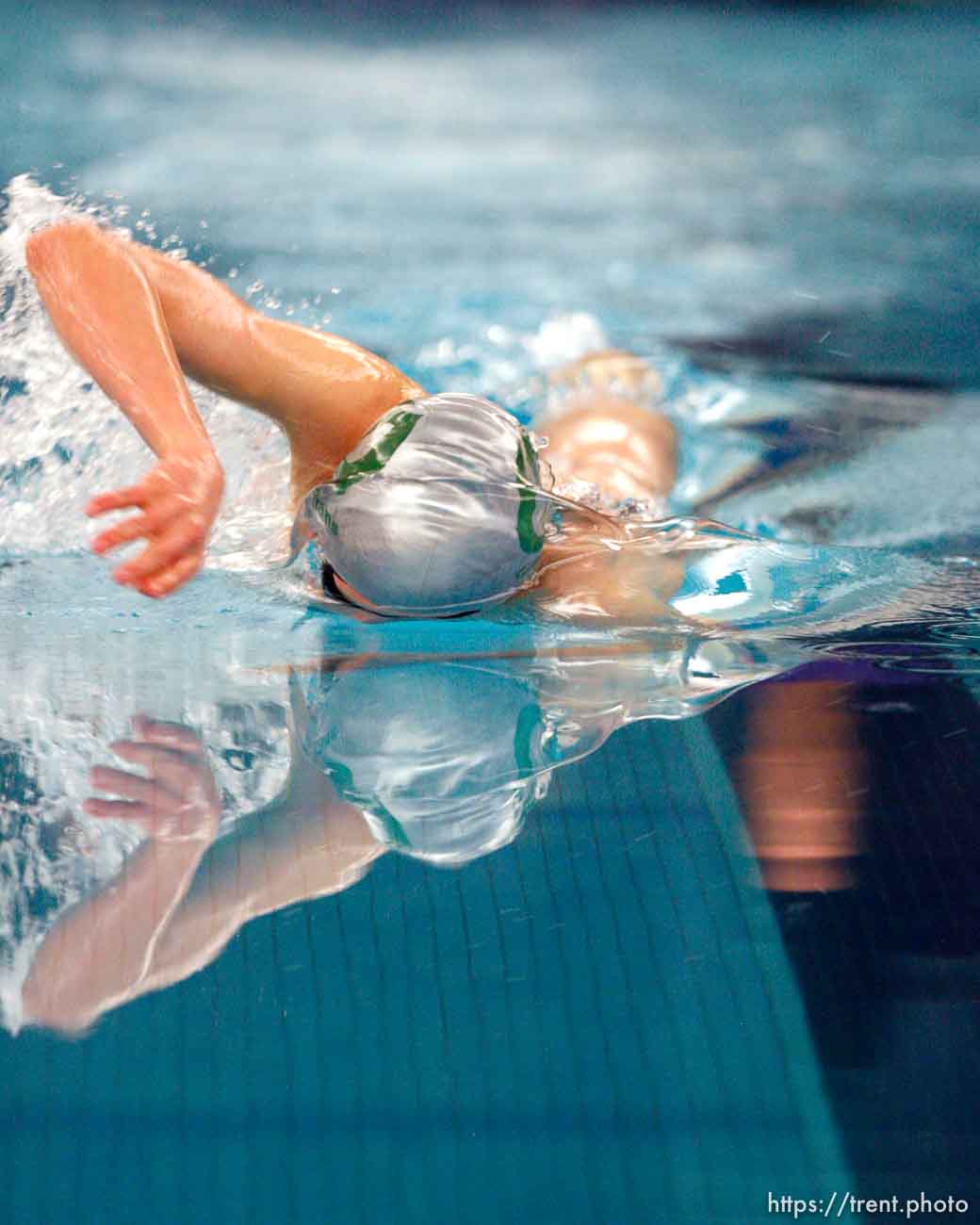 Trent Nelson  |  The Salt Lake Tribune
Olympus High School's Shawn Western wins the state championship in the Men's 500 Yard Freestyle at the Utah State 4A Swimming Championships at BYU in Provo, Utah, Saturday, February 5, 2011.