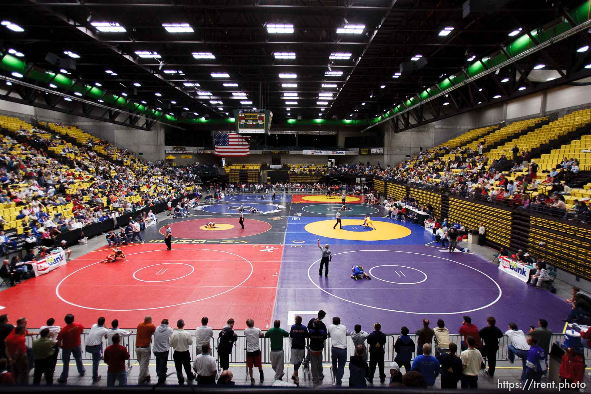 4A & 5A high school wrestling quarterfinals at Utah State Valley College.
 2.09.2005