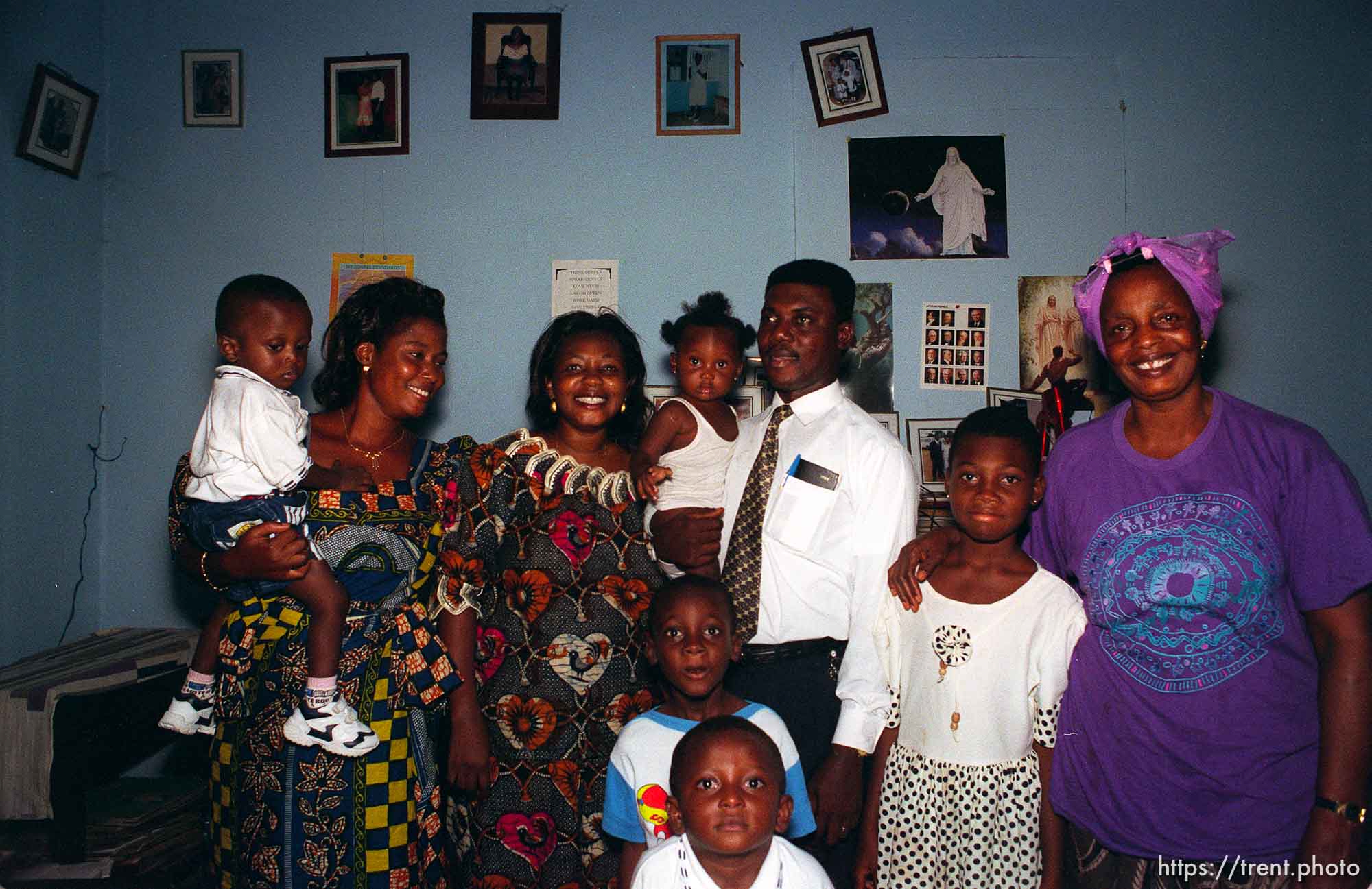 Family photo at Ben Ntiamoah's house