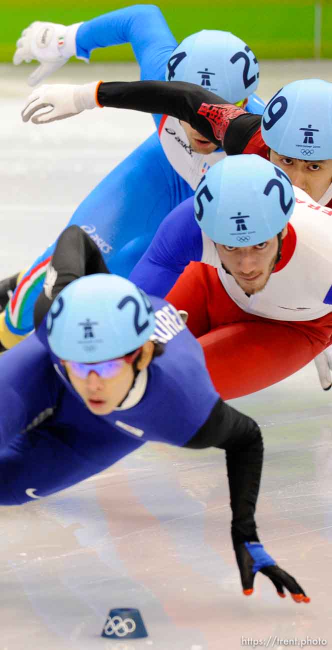 Short Track Speed Skating, at the XXI Olympic Winter Games in Vancouver, Saturday, February 20, 2010.