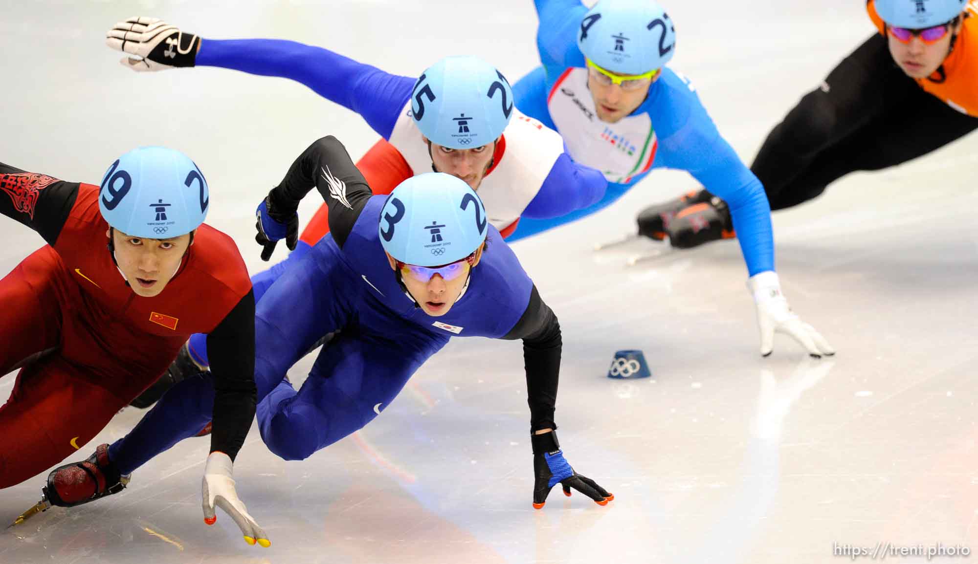 Short Track Speed Skating, at the XXI Olympic Winter Games in Vancouver, Saturday, February 20, 2010.