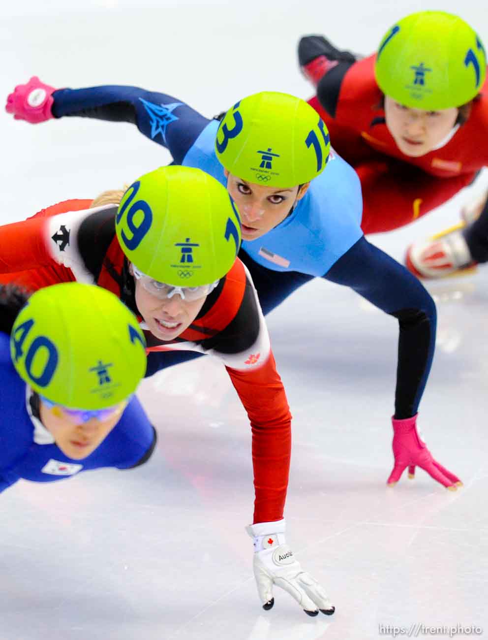 Short Track Speed Skating, at the XXI Olympic Winter Games in Vancouver, Saturday, February 20, 2010.