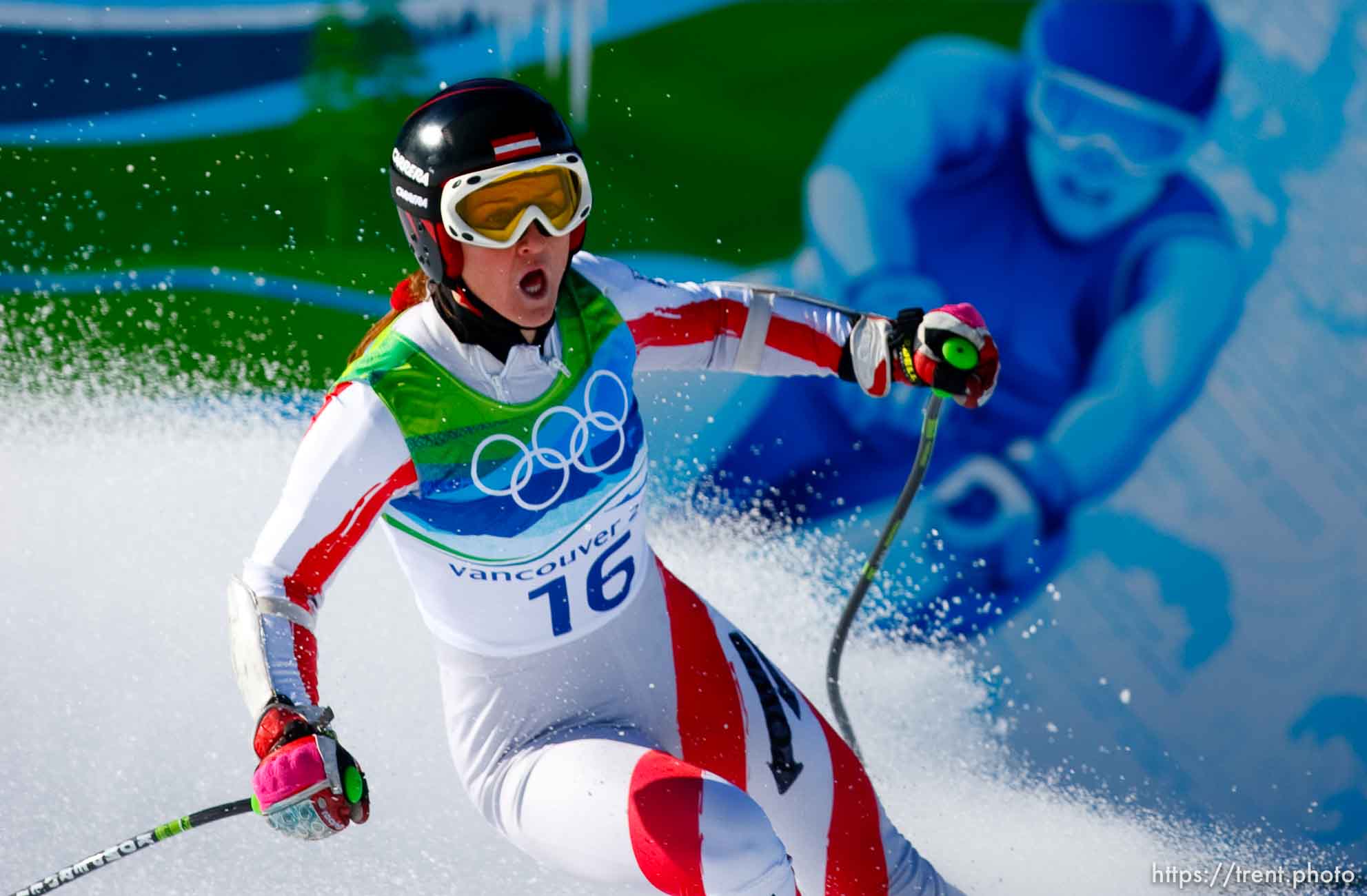 Ladies' Super-G, at the XXI Olympic Winter Games in Whistler, Saturday, February 20, 2010.