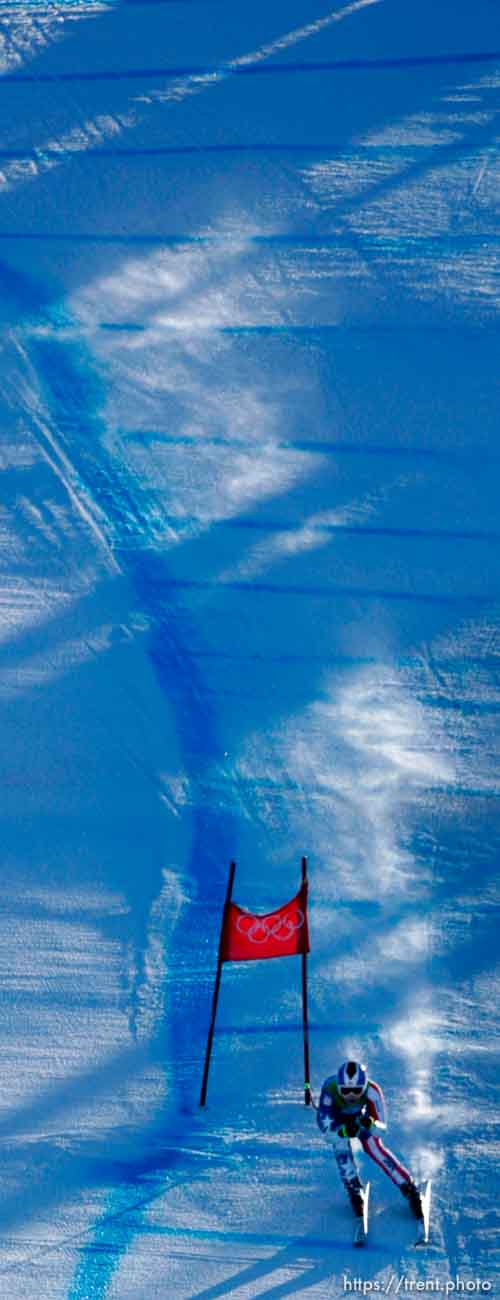 Lindsey Vonn, USA, bronze medalist, Ladies' Super-G, at the XXI Olympic Winter Games in Whistler, Saturday, February 20, 2010.