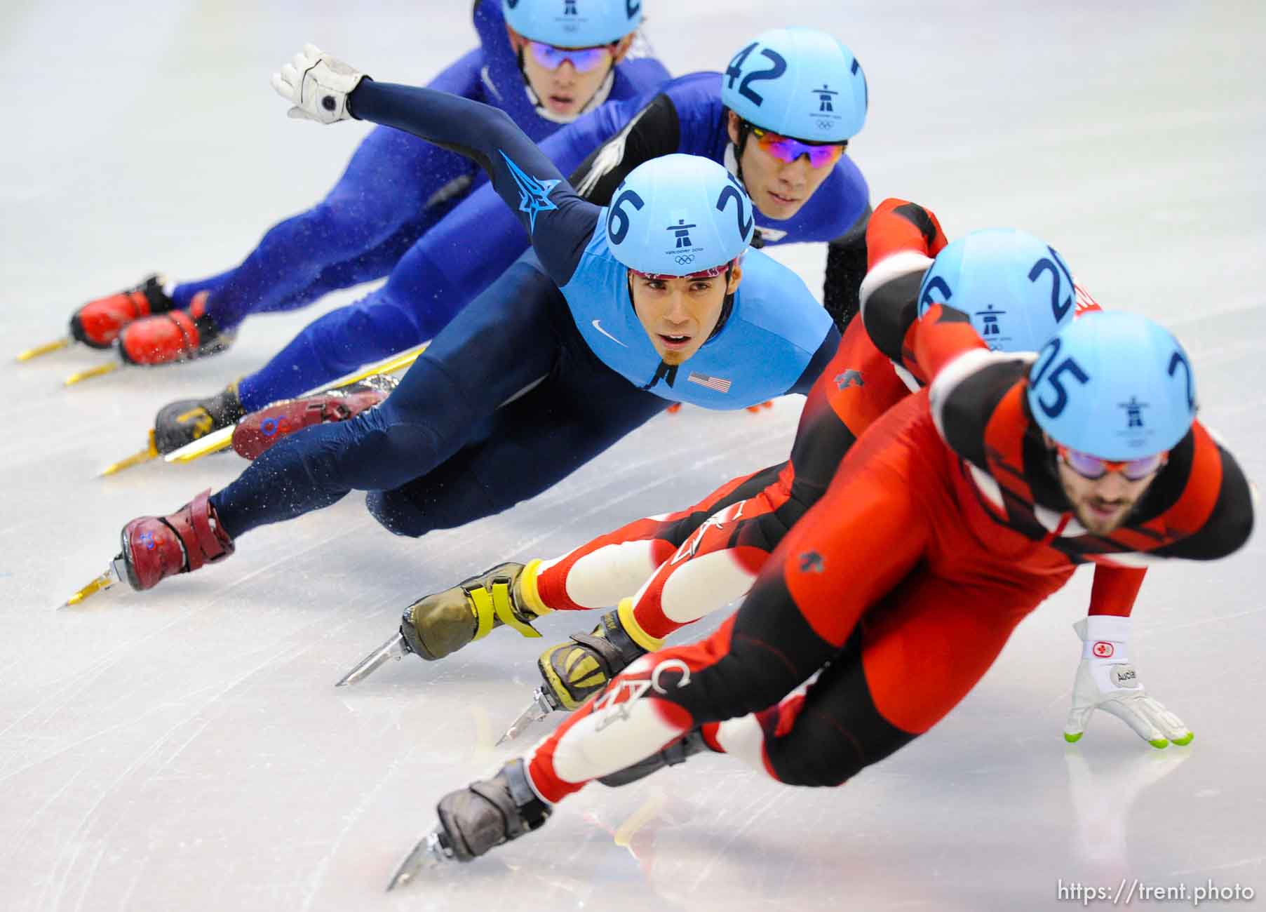 Short Track Skating, at the XXI Olympic Winter Games in Vancouver, Saturday, February 20, 2010.