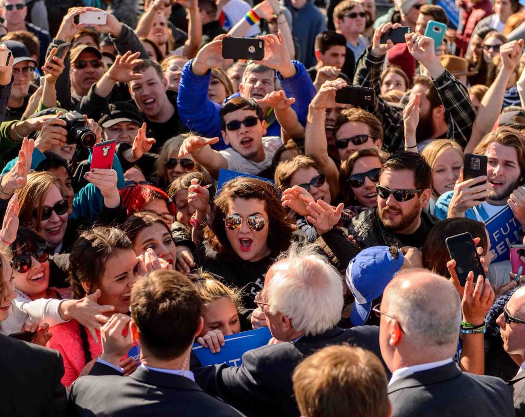 Trent Nelson  |  The Salt Lake Tribune
Democratic presidential candidate Bernie Sanders speaks at This is the Place Heritage Park in Salt Lake City, Friday March 18, 2016.