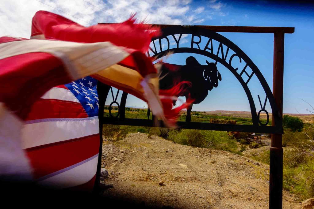 Trent Nelson  |  The Salt Lake Tribune
An American flag at the Bundy Ranch in Bunkerville, NV, Thursday April 14, 2016.