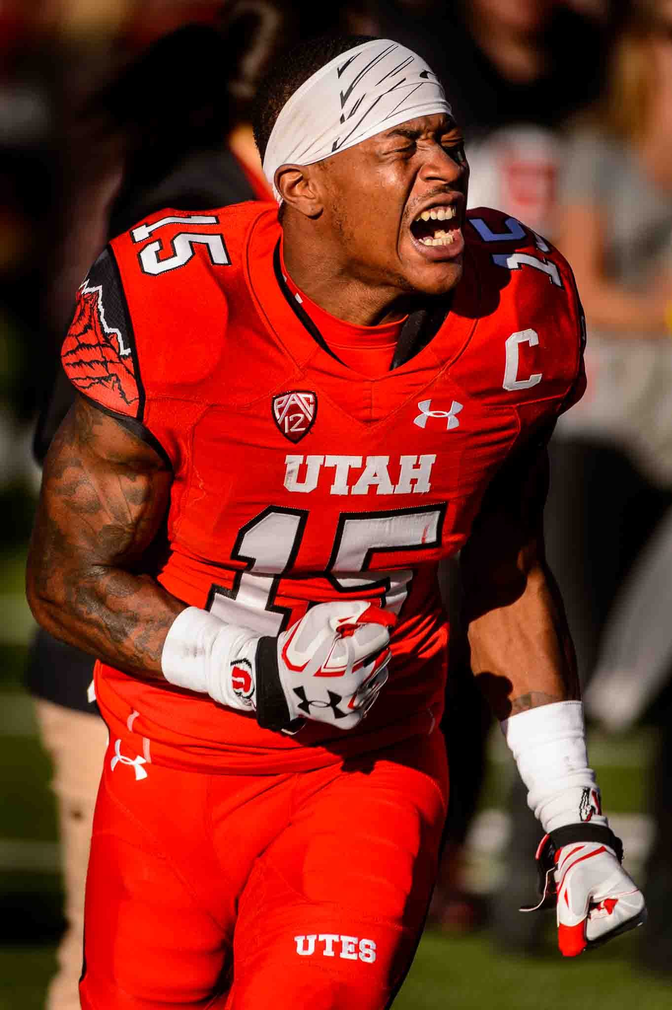 Trent Nelson  |  The Salt Lake Tribune
Utah Utes defensive back Dominique Hatfield (15) reacts to the loss as Utah hosts Oregon, NCAA football at Rice-Eccles Stadium in Salt Lake City, Saturday November 19, 2016.