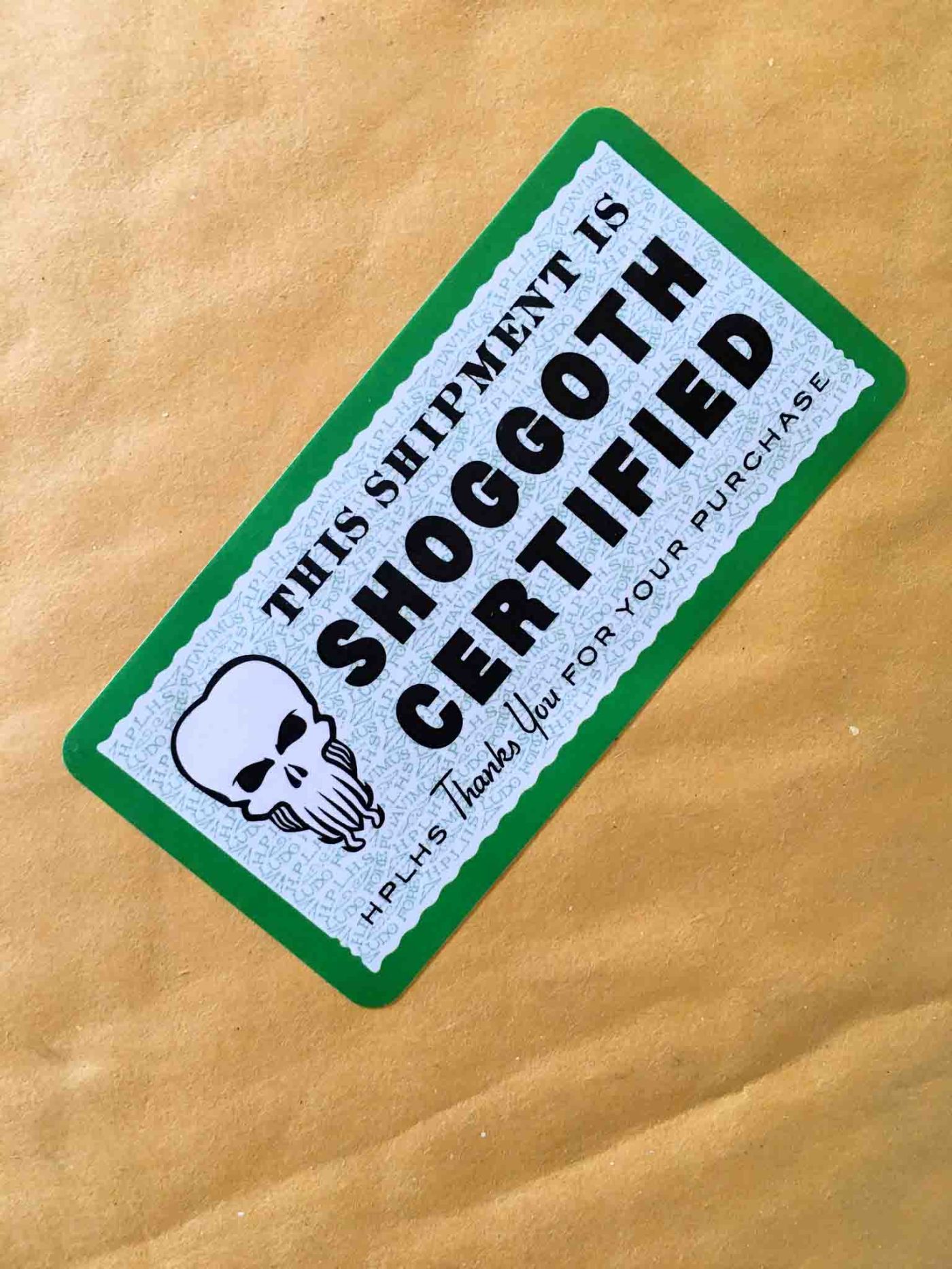 Shoggoth Certified