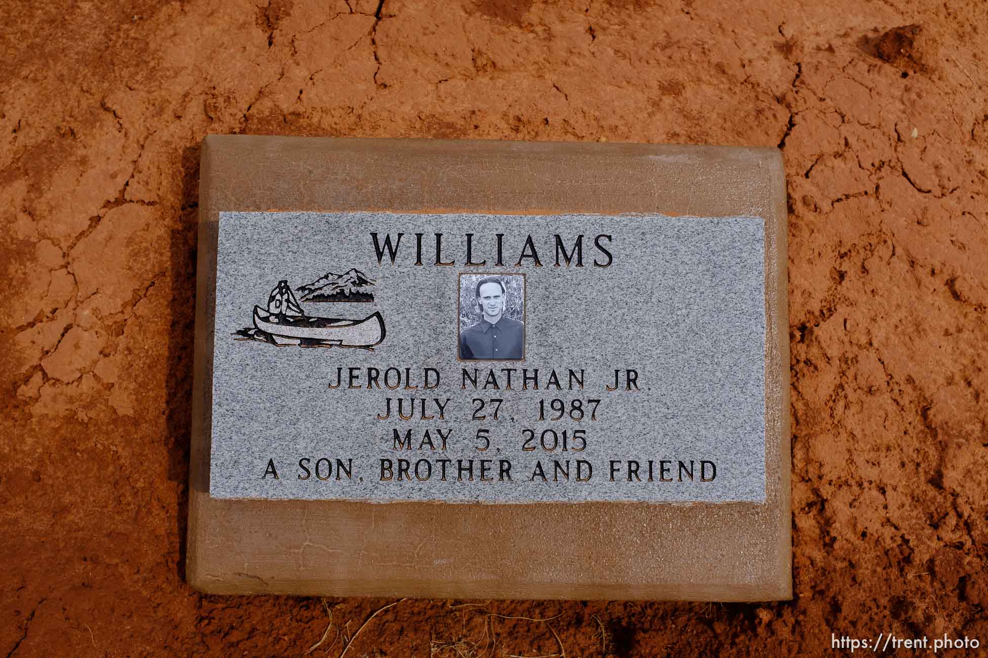 Jerold Nathan Williams, 1987-2015. A son, brother and friend. Isaac W. Carling Memorial Park, Colorado City, Friday March 16, 2018.