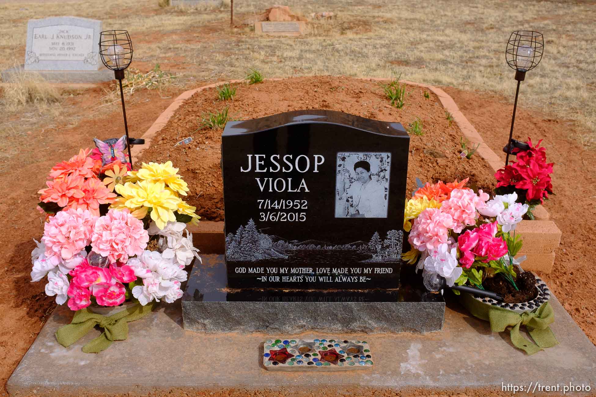 Viola Jessop, 1952-2015. Isaac W. Carling Memorial Park, Colorado City, Friday March 16, 2018.