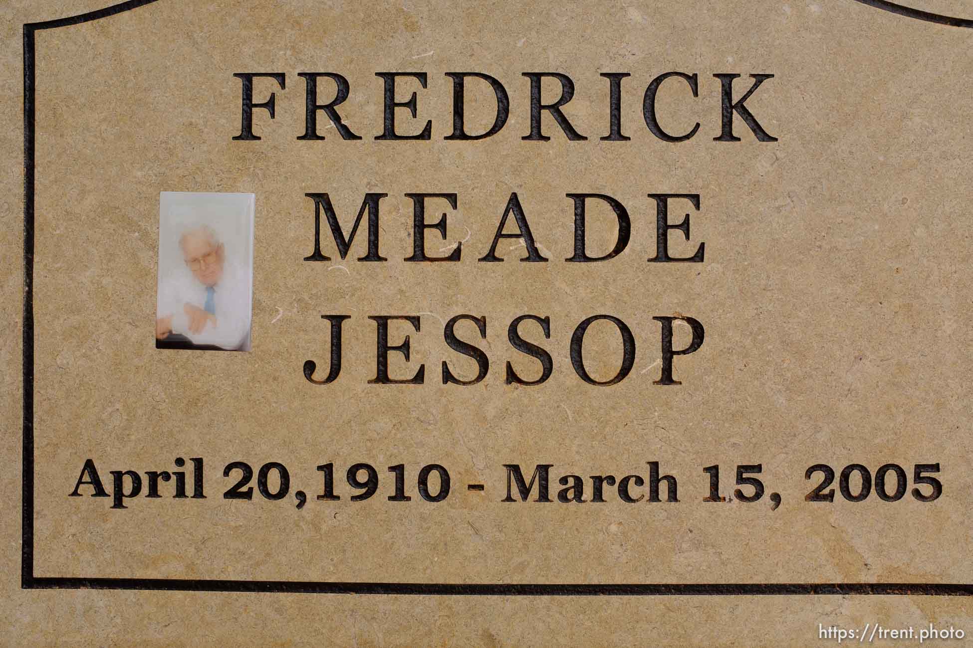 Fredrick Meade Jessop, (Uncle Fred) 1910-2005. Isaac W. Carling Memorial Park, Colorado City, Friday March 16, 2018.